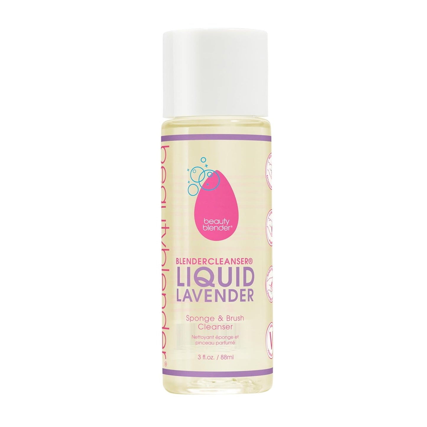 beautyblender® | Blendercleanser® Tool Wash | Lavender Purifying Liquid Soap | Hand, Sponge, Brush, Makeup Tool Cleanser | Lavender-Scented, Vegan, Paraben-Free, Sulfate-Free, 5 oz