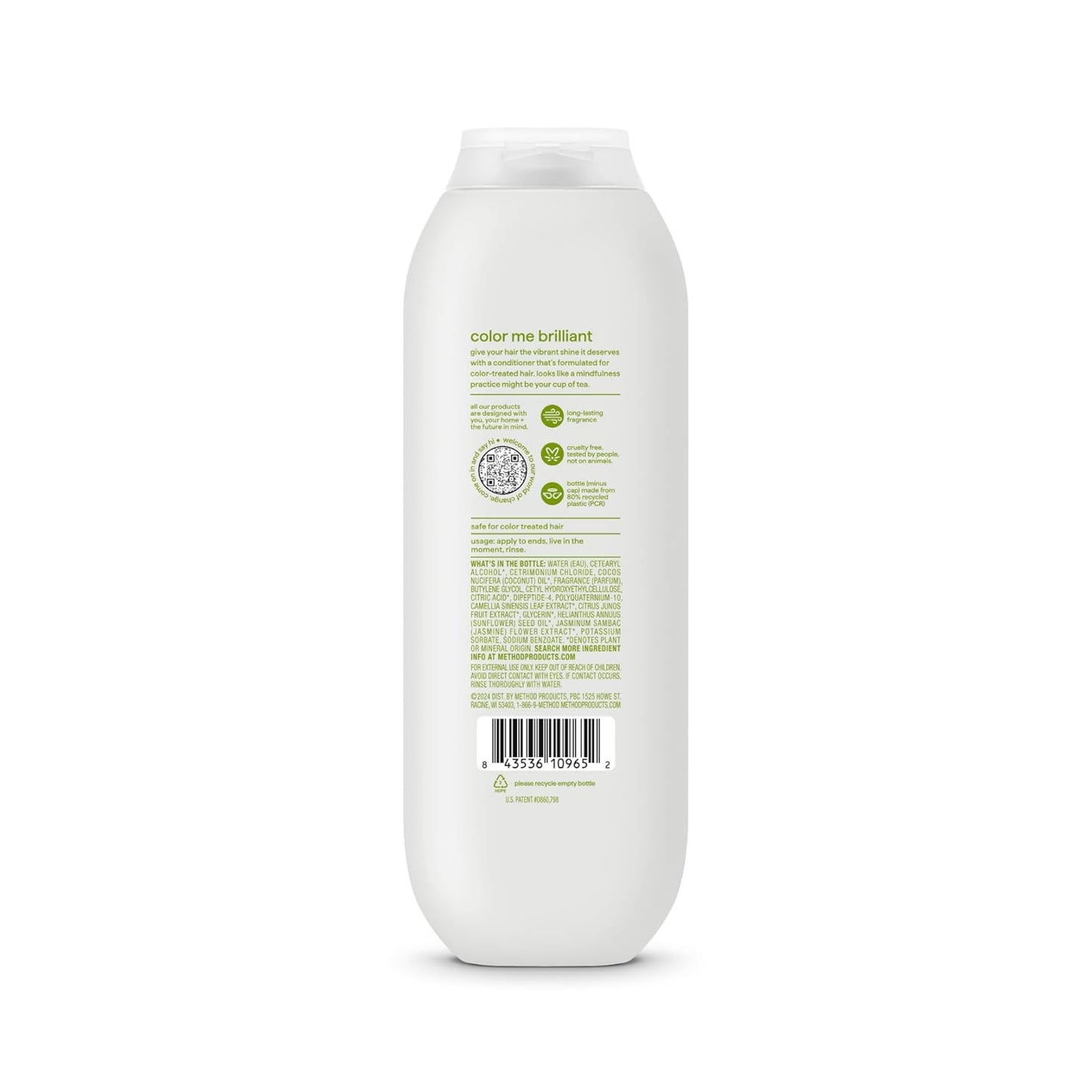 Method Color Protect Conditioner, Mindful Matcha, Matcha + Yuzu + Jasmine notes, 13.5oz