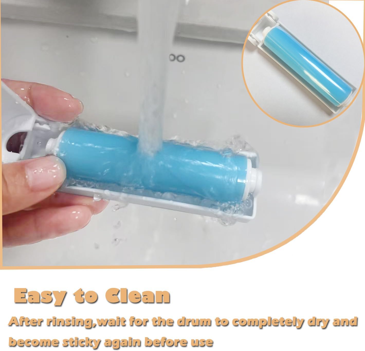 Mini Reusable Lint Roller for Travel, 8 Pack Washable Foldable Lint Remover with Sticky Gel, Portable, Compact and Easy to Clean for Clothes and Luggage Use (Blue)