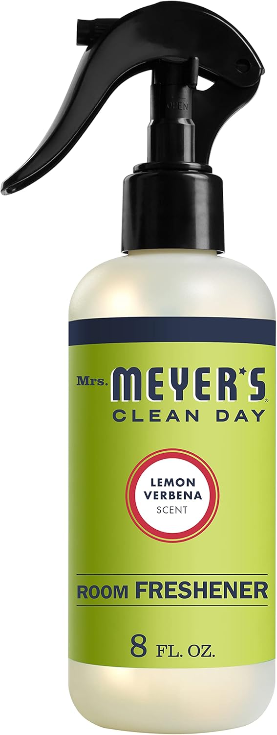 Mrs. Meyer's Clean Day Room Freshener Spray Bottle, Lemon Verbena Scent, 8 Fl oz (Pack of 2)