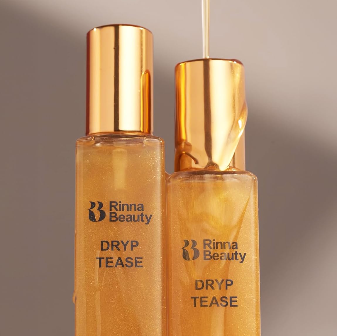 Rinna Beauty Dryp Tease Dry Body Oil Spray - Shimmering - Helps Moisturize Dry Skin, Smooth Wrinkles, & Anti-Aging - Vegan, Cruelty-Free, & Paraben-Free - 3.4 Fl Oz