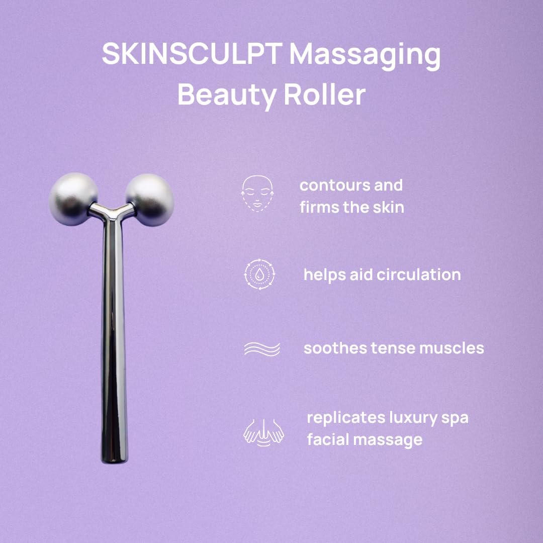 Mei Apothecary Face Roller Skin Care Tool | SKINSCULPT Face Massager Tool | Natural, Non-Toxic Sculpting Tool for All Skin Types | Relieves Facial Tension & Rejuvenates Skin