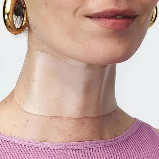 HUAFA 3PCS Silicone Neck Wrinkle Patches, Overnight Reusable Silicone Smoothing Pads, Reusable Anti-Aging Pads for Smoothing & Firming (1.5-Mo Supply)