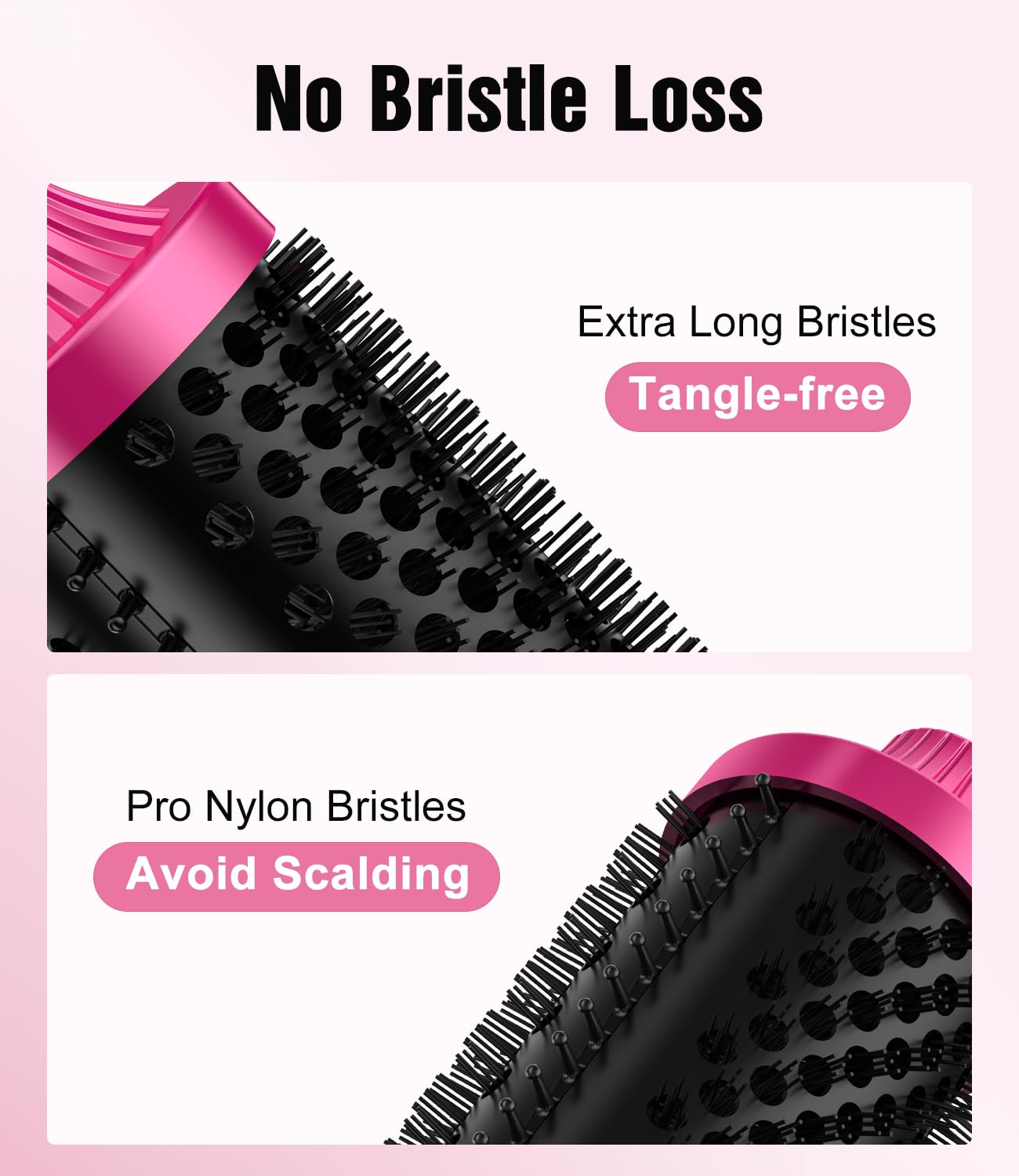 Terviiix 1.77" Ionic Thermal Brush, Heated Round Brush with Dual MCH Tech, 9 Temp Adjustments, 30S Fast Heating, Easily Create 90's Voluminous & Smooth Style, Non-Blowing, Dual Voltage