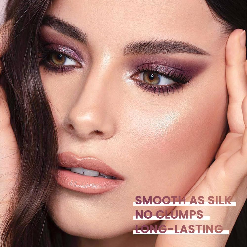 evpct 12Pcs Capsule Cream Eye Shadow Brightener Sticks Set for Eyes, Champagne Pearl Taupe Bronze Cocoa Stone Putty Smoky Amethyst Shimmer Matte Pencil Eye shadow Applicator Stick Palette Makeup 02