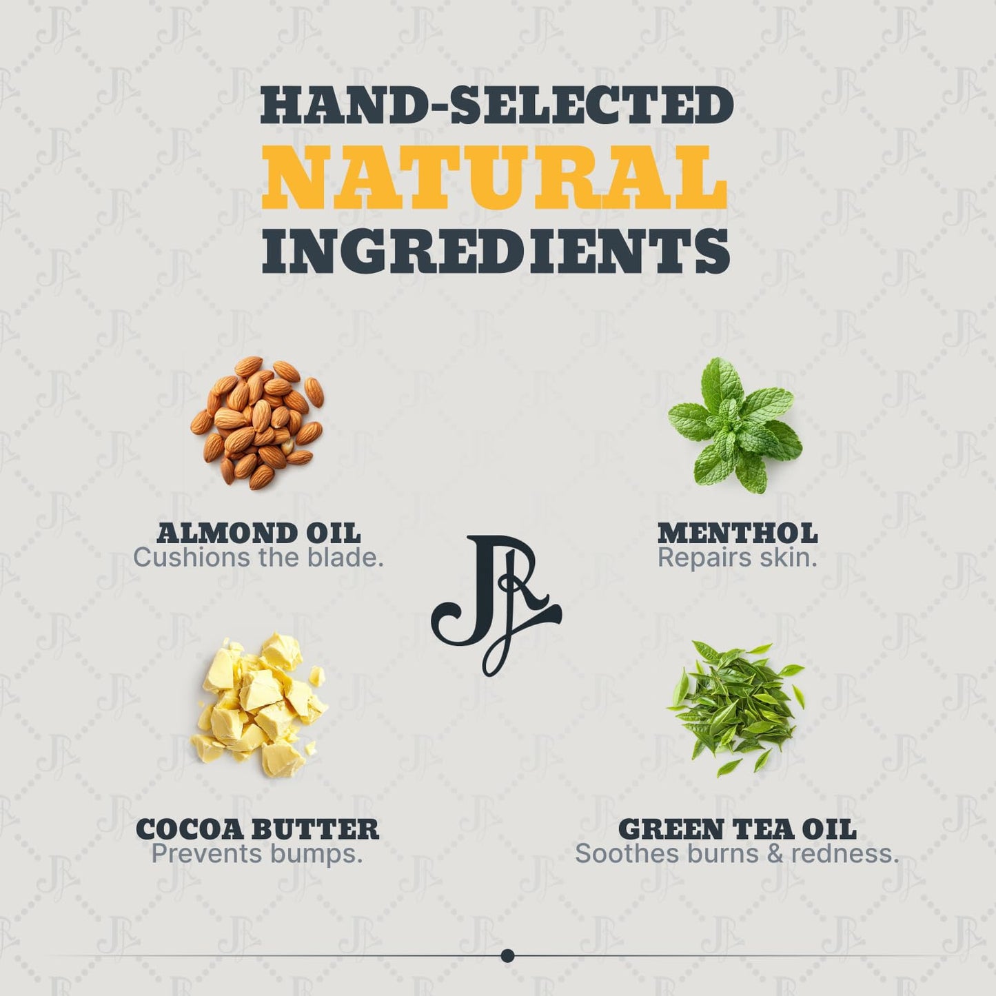 Jeremy’s Razors Shaving Cream Mens with Green Tea + Menthol, 6 Fl Oz, Off White