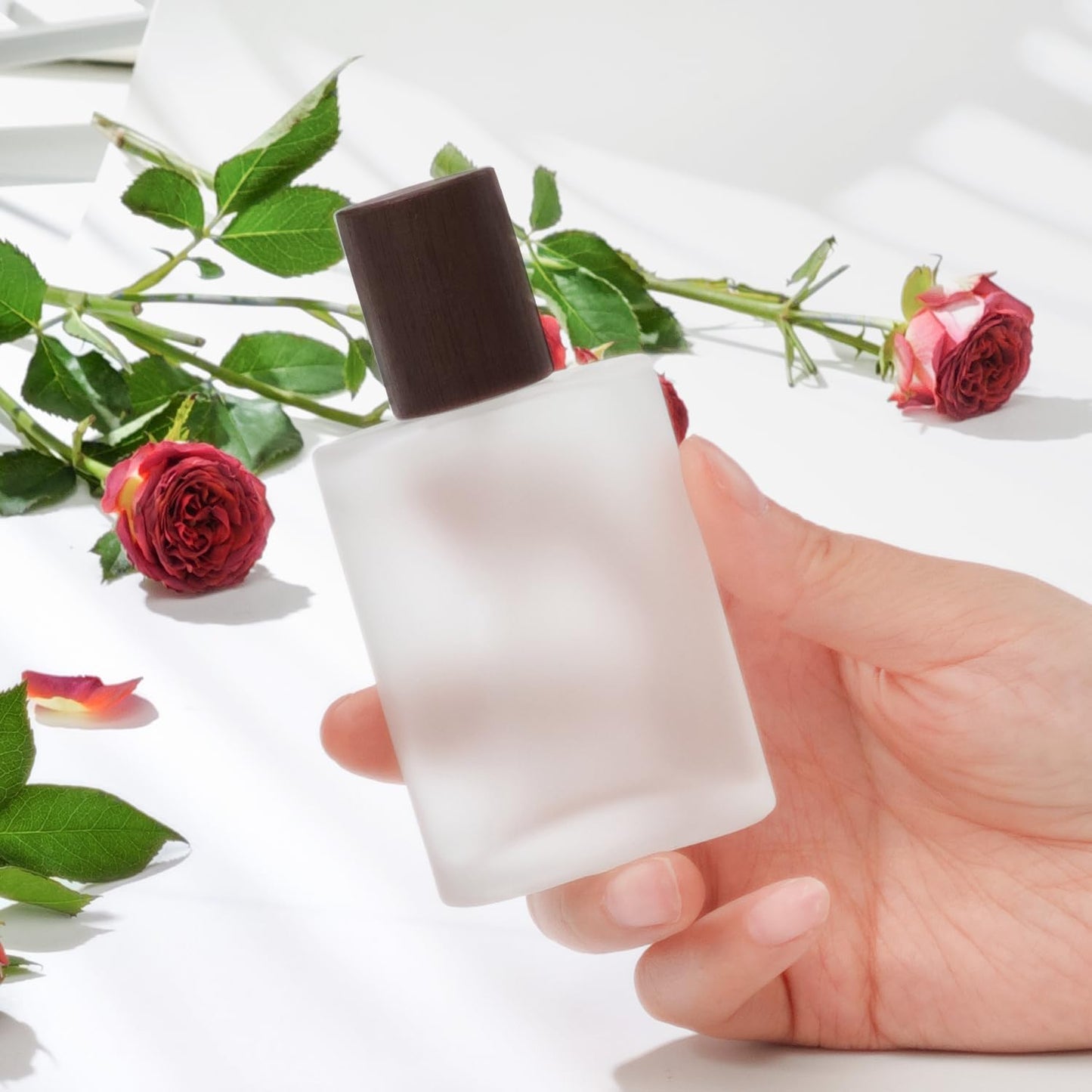 50ml/1.7 Oz Glass Spray Bottle Perfume Atomizer,Perfume Travel Refillable Spray Bottle Empty with 3 Kinds of Dispenser (B4)