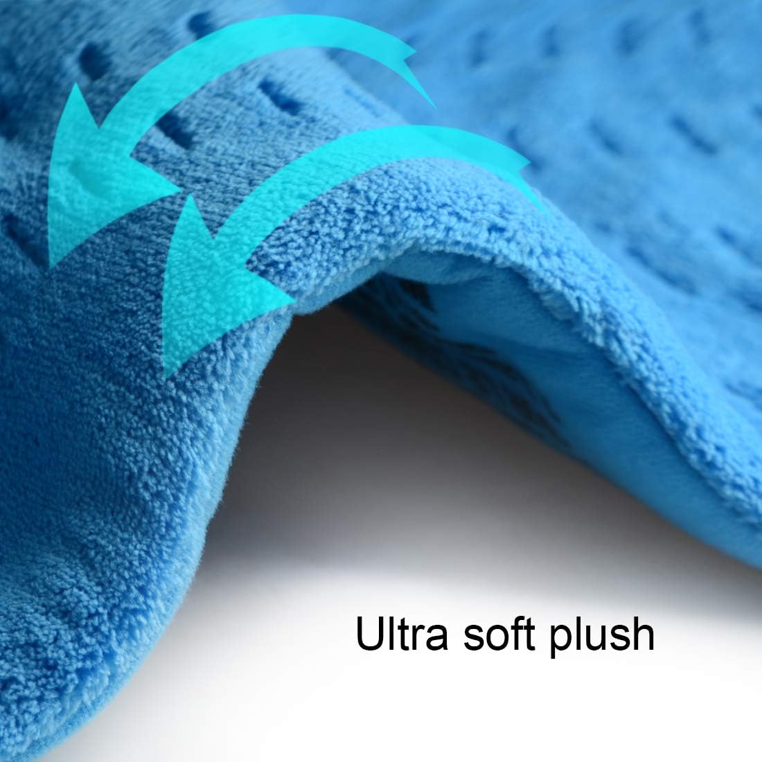 Heating Pad Electric Fast-Heating for Back/Waist/Abdomen/Shoulder/Neck Pain and Cramps Relief - Moist and Dry Heat Therapy with Auto-Off 12"x24" Hot Heated Pad by GOQOTOMO-HF-B(Blue)