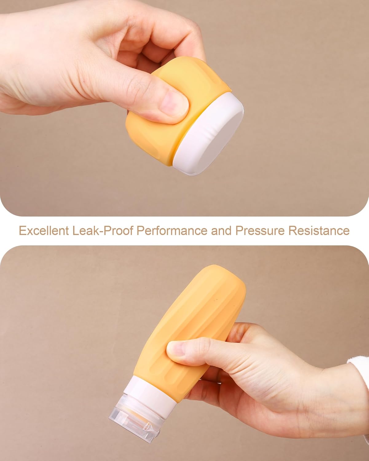 Travel Bottles for Toiletries 8 Pack, Travel Size Toiletries, Tsa Approved Travel Size Containers 3oz, with Travel Essentials Clear Bag, Leak Proof Silicone Squeezable Creams Jars