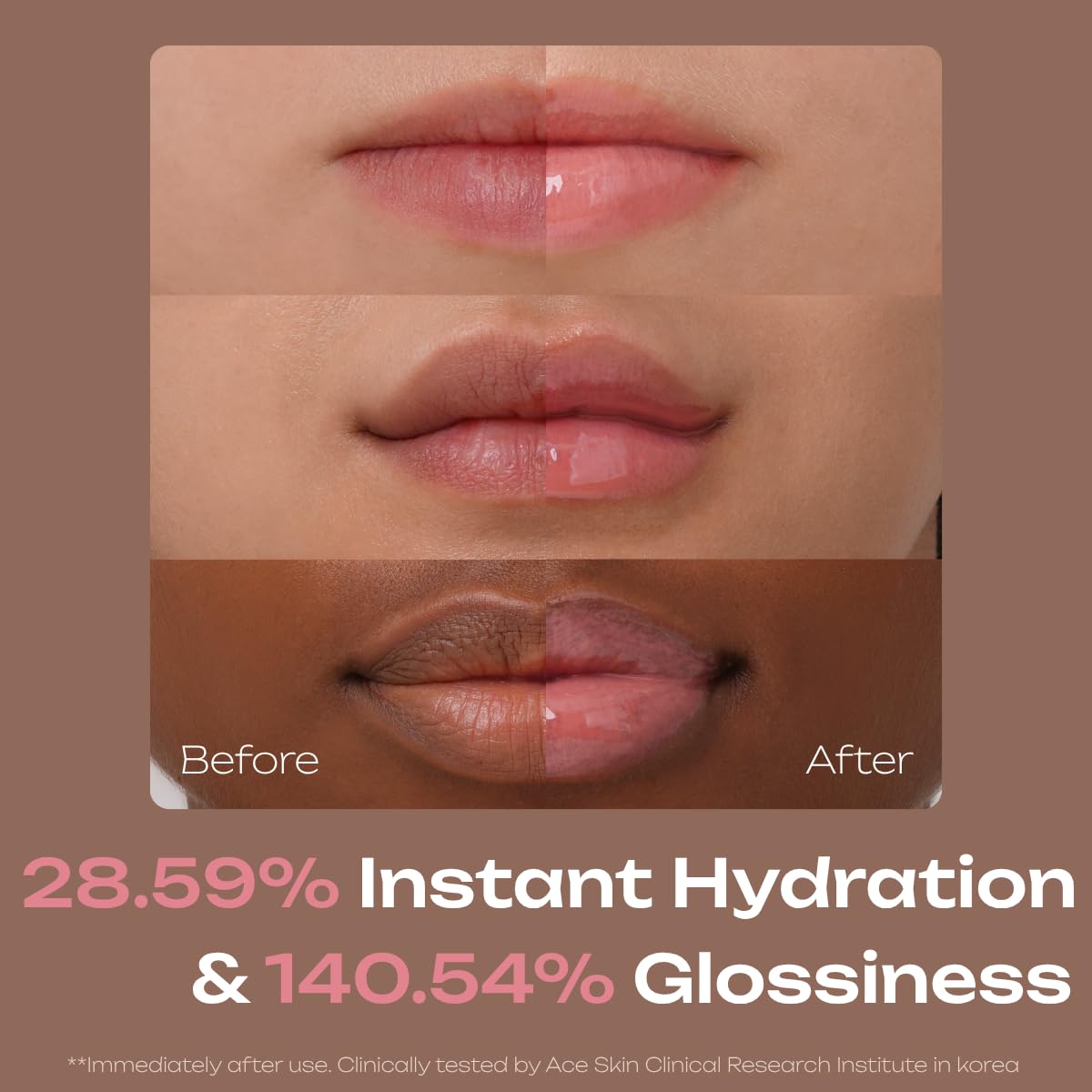 PDRN Tinted Lip Serum – High Gloss Ultra Hydrating Natural Glow, Non-Sticky Volumizing Color Glaze with Long-Lasting Shine, Nourishing Moisturizing Repair for Chapped Lips (0.34 oz) (bikini)