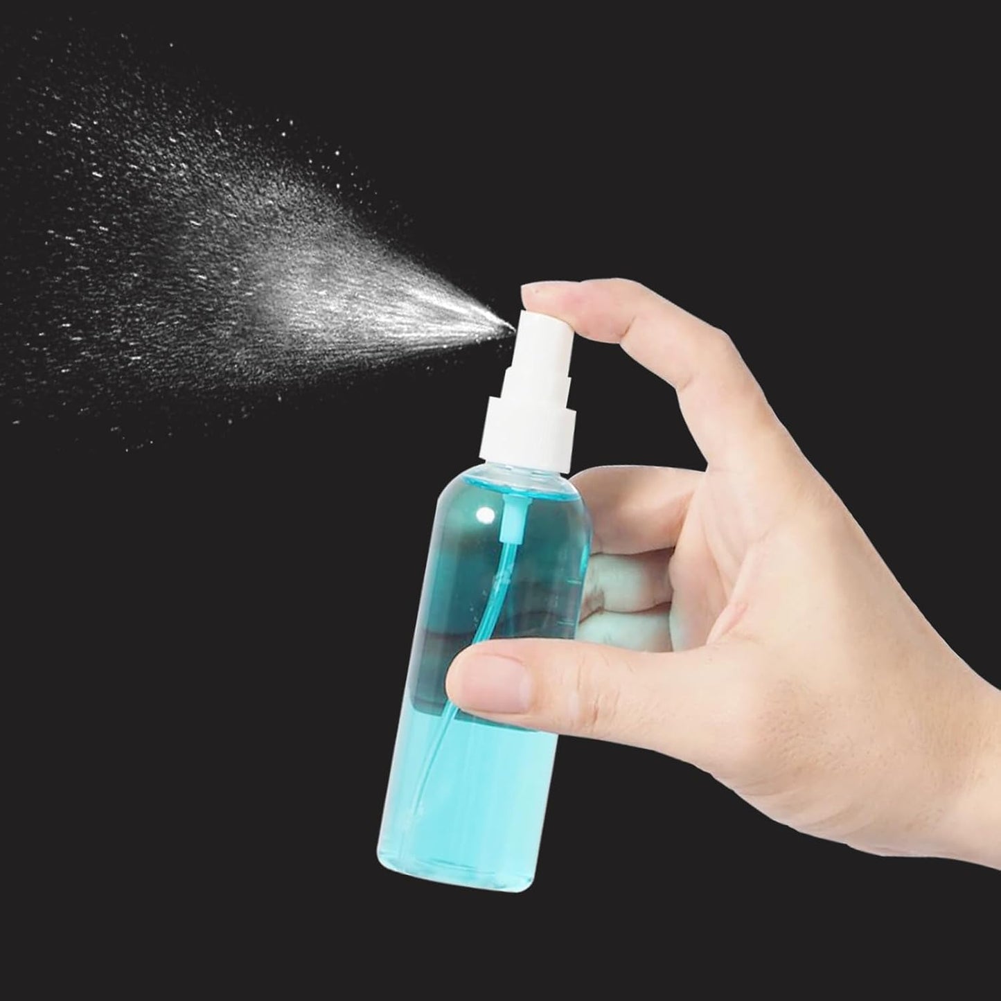 50PCS 4oz/120ml Small Spray Bottle, Clear Fine Mist Spray Bottle Mini Empty Hair Spray Bottle, Plastic Refillable Cosmetic Containers for Plants, Cleaning, Misting & Skin Care