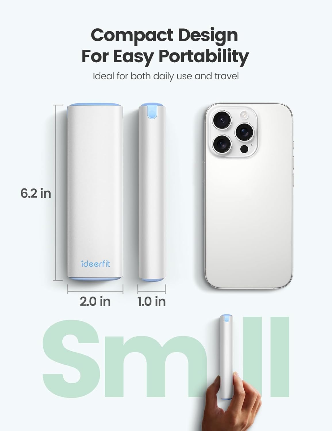 Weekly Travel Pill Organizer,Ideerfit Small Pill Box 7 Day,Portable Pill case,Daily Medicine Box,Drawer Design Pill Container for Medication, Vitamins, Fish Oils, Supplements,White