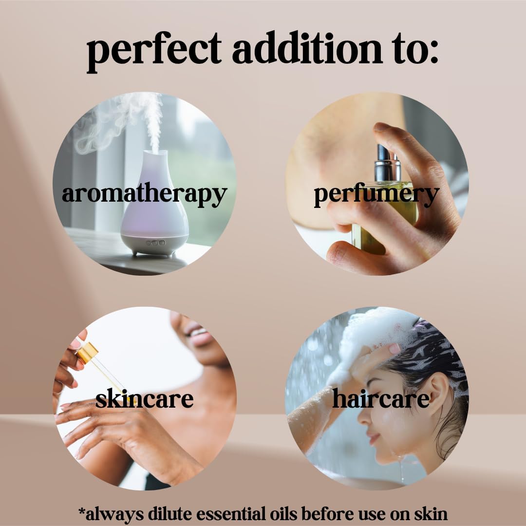 Avivni Bergamot Essential Oil - 100% Pure & Natural, Organic, Undiluted for Aromatherapy, Skin, Hair, Diffuser (0.33oz - 10ml)