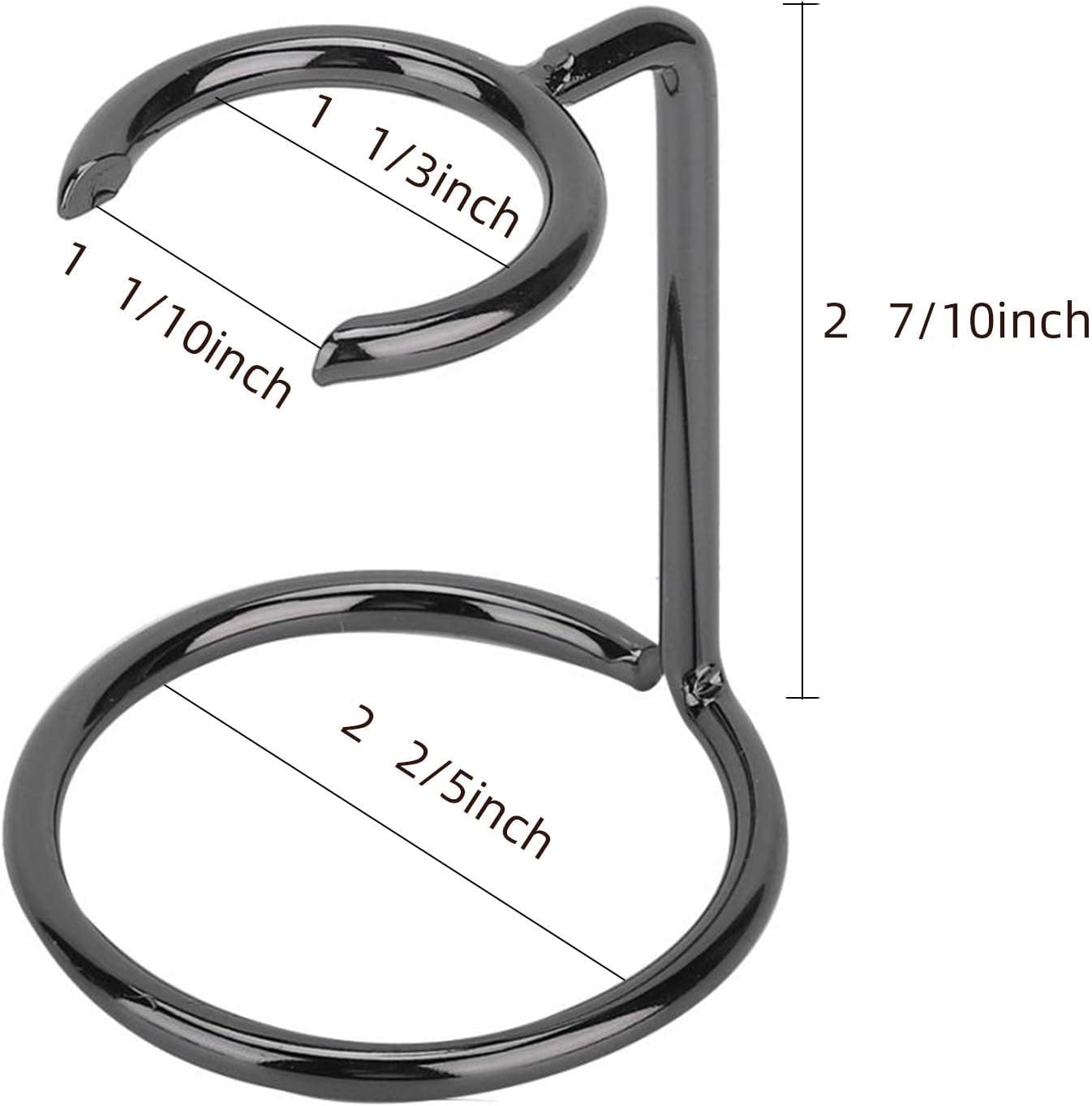 Shave Brush Stand Stainless Steel for Badger Shaving Brushes Holder Height 2.8inch/7cm Space Saver