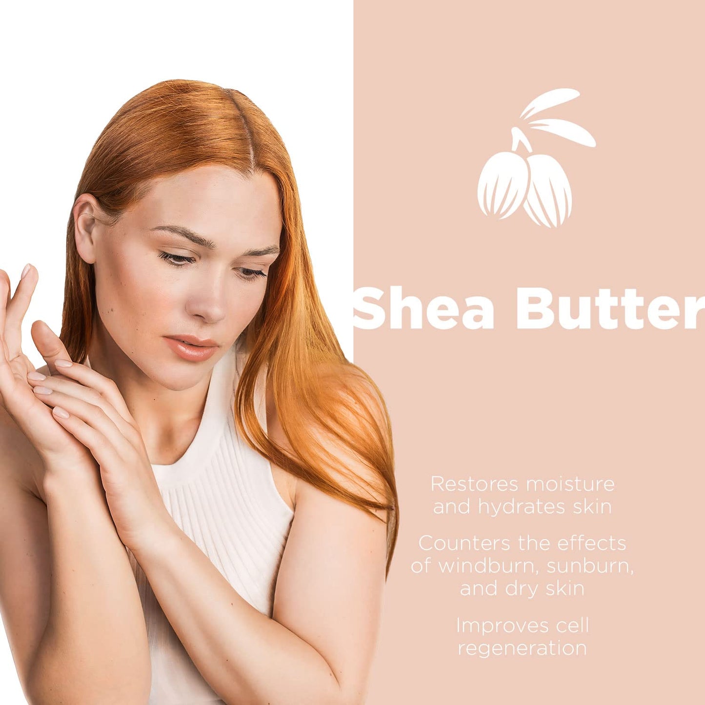 Moisturizing Hand Cream for Dry, Cracked Hands, Nails and Cuticles - 8.5 fl. oz. - Anti-Aging Skin Moisturizer with Vitamin E, Shea Butter, and Ceramides