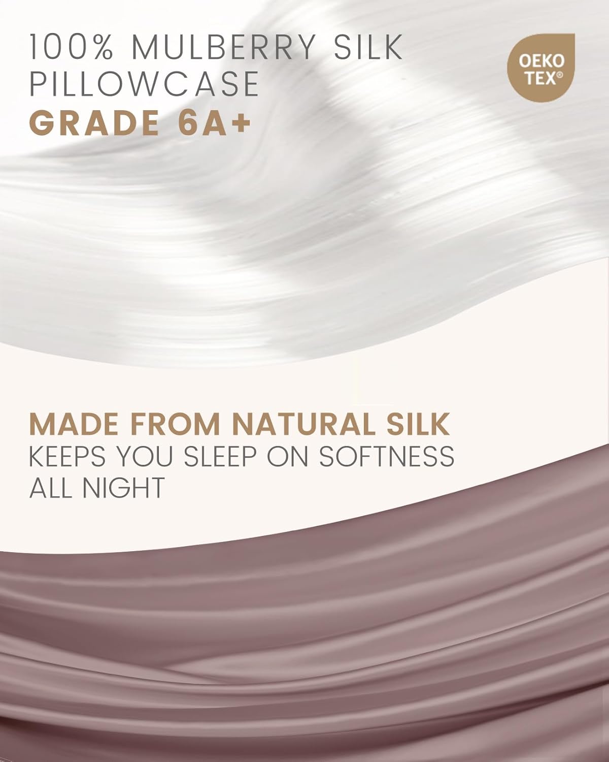 THXSILK Set of 2 100% Pure Mulberry 6A+ Silk Pillowcases for Hair and Skin, Concealed Zipper Closure, Cooling Natural Organic Double Sided Mulberry Silk Pillow Case (Purple, Queen 20"x30")