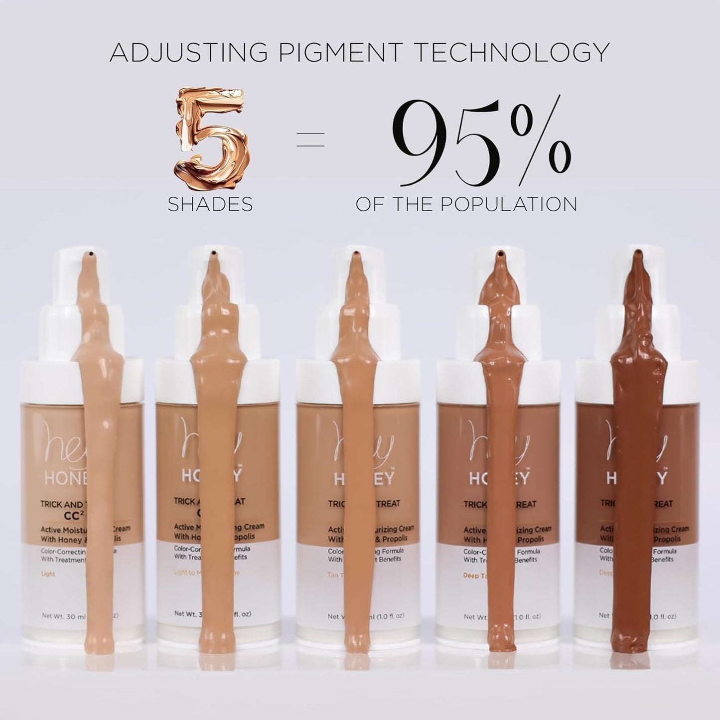 Hey Honey Trick and Treat CC² Cream SPF 46 | Active Moisturizing Color Correcting Cream with Honey & Propolis | Best Cover For Rosacea, Skin Redness & Mature Skin | Cruelty-Free | 1 oz (Fair Tone)