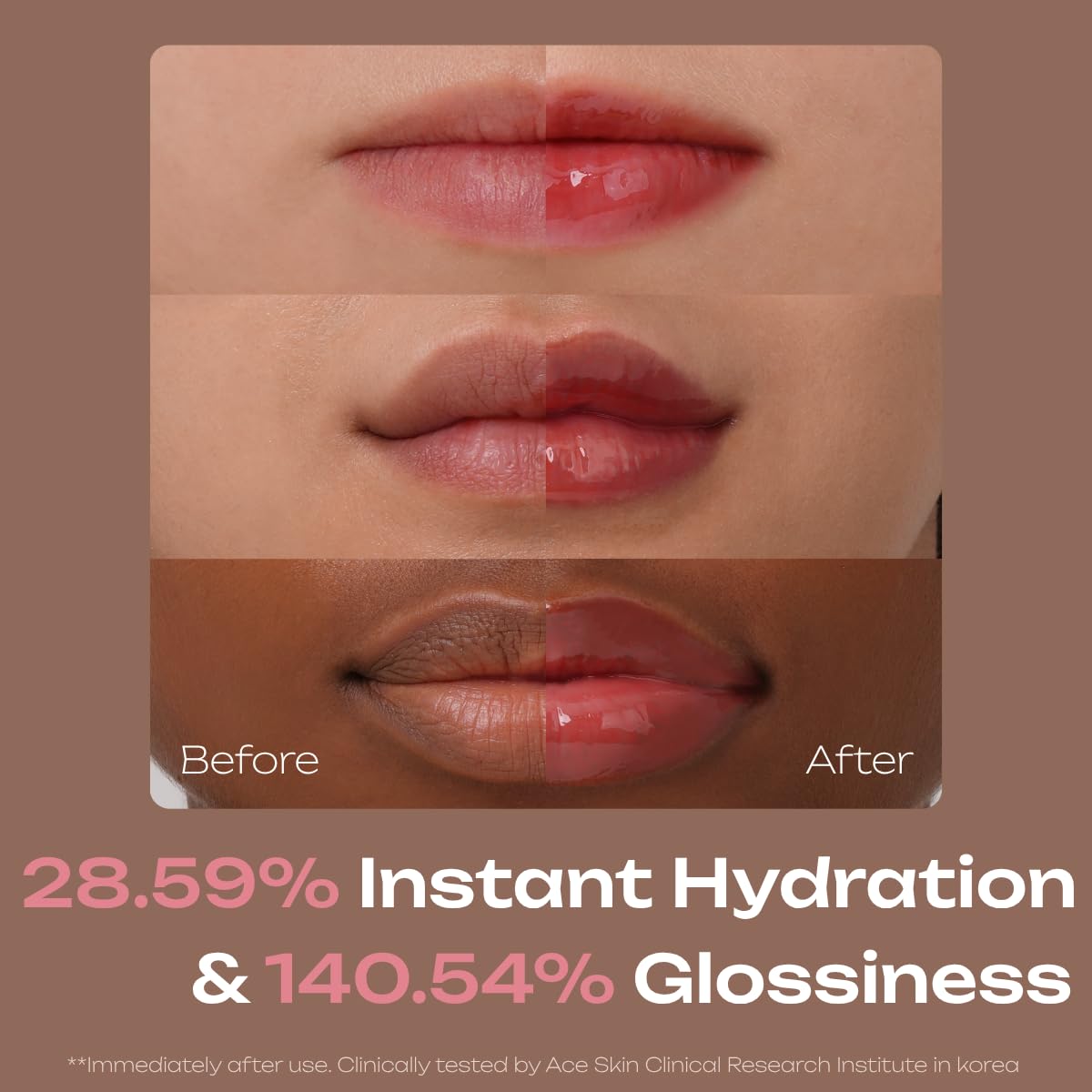 PDRN Tinted Lip Serum – High Gloss Ultra Hydrating Natural Glow, Non-Sticky Volumizing Color Glaze with Long-Lasting Shine, Nourishing Moisturizing Repair for Chapped Lips (0.34 oz)