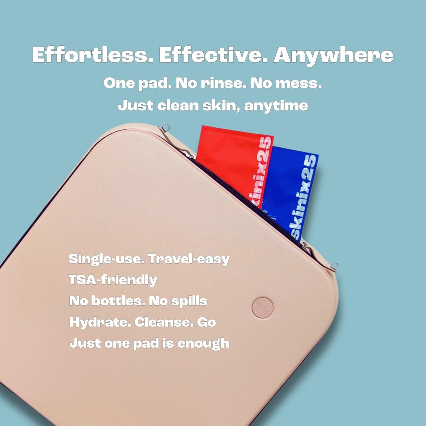 Hydracalm & Aquafresh Facial Cleansing Pads – 60 Individually Wrapped Face Wipes for Travel, Gym & On-the-Go Skincare | Hydrating + Oil-Control Cotton Pads for All Skin Types