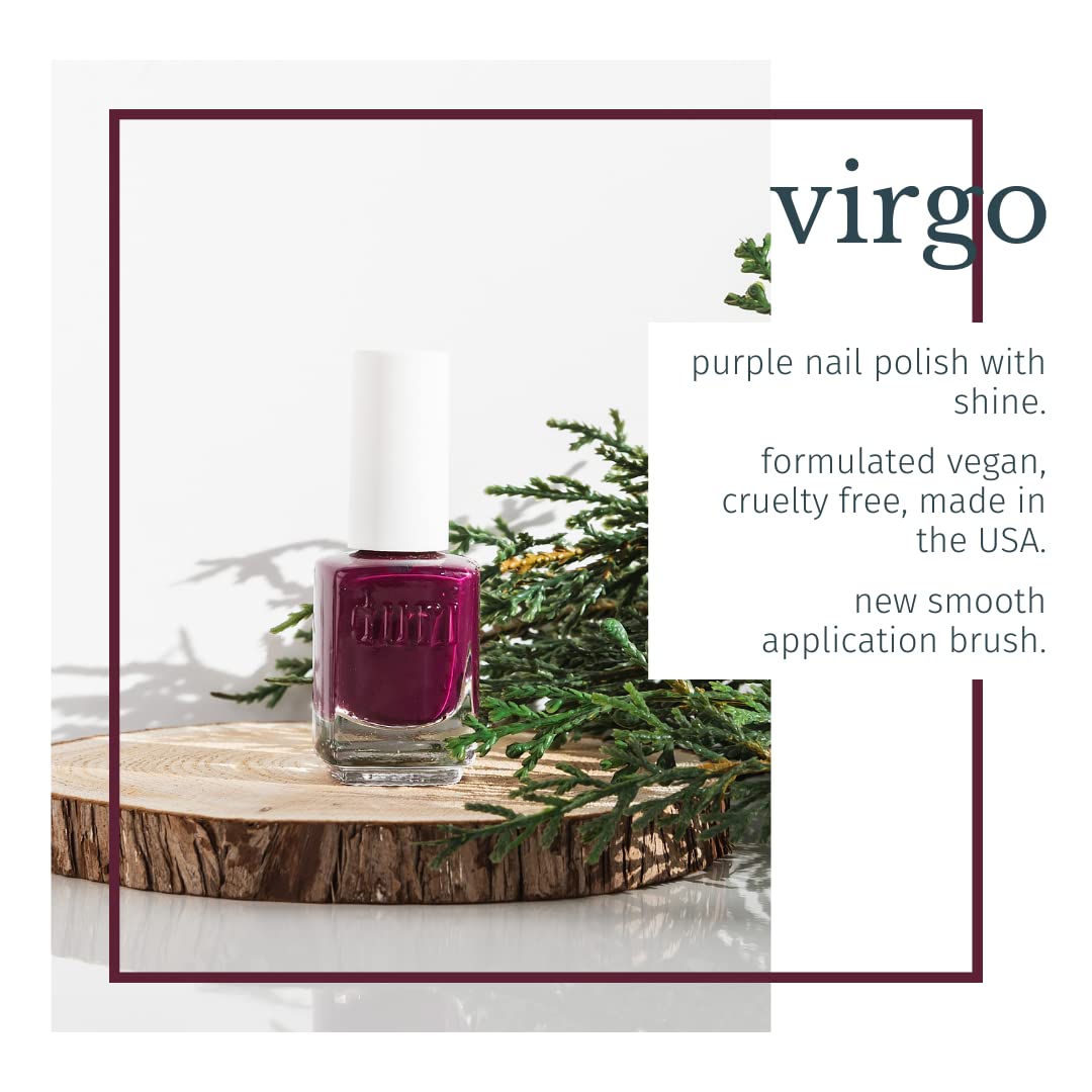 duri Nail Polish, 764 Sorry Not Sorry, Deep Purple, Full Coverage, Glossy Finish, Fast Drying, Lasting, 0.45 Fl Oz