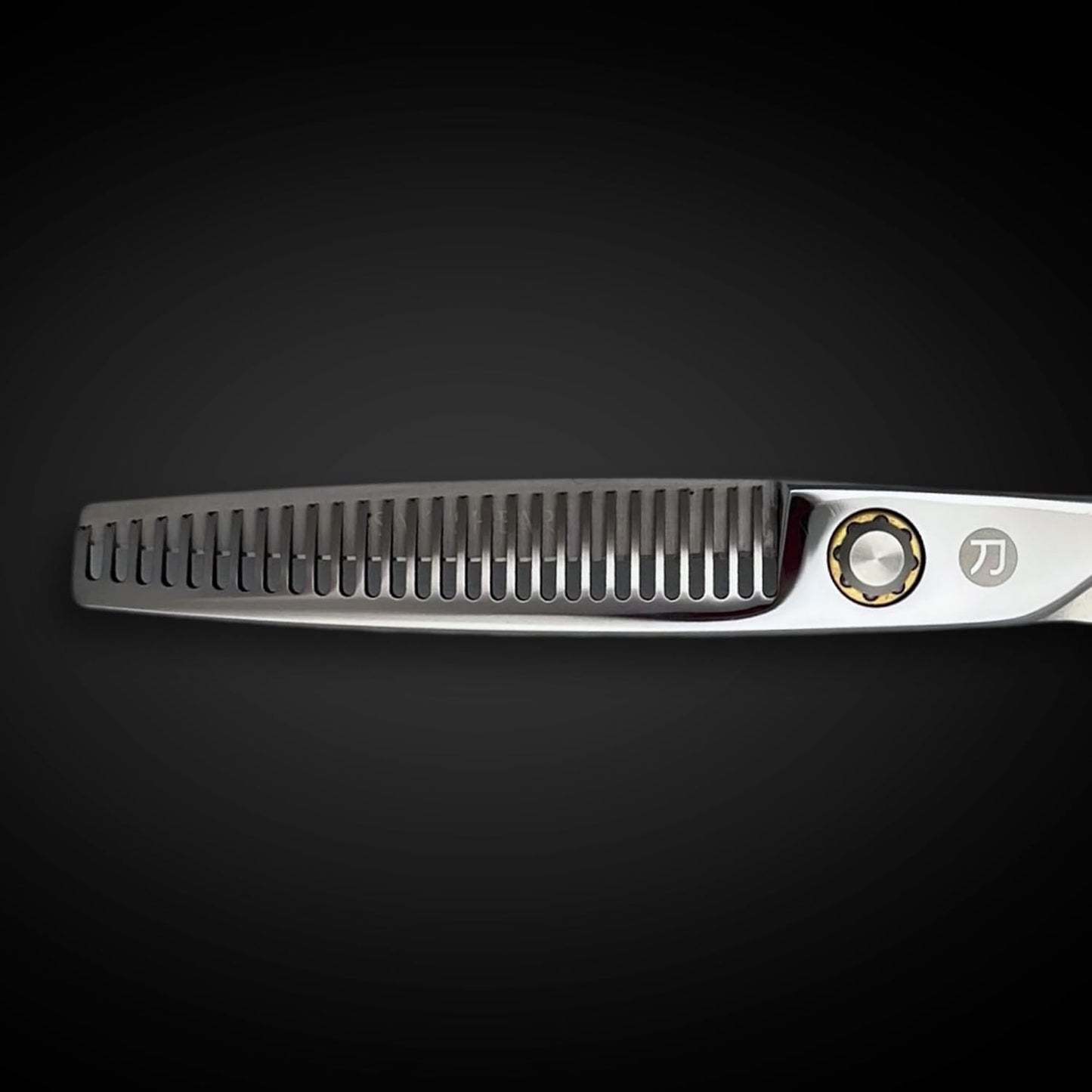 Professional Hair Cutting Scissors - 6 or 7 Inch Sizes - Convex Blade - Japanese 440C Stainless Steel - For Wet or Dry Cutting - Saki Shears Musashi For Hairdressers and Barbers (Thinning 6 Inches)