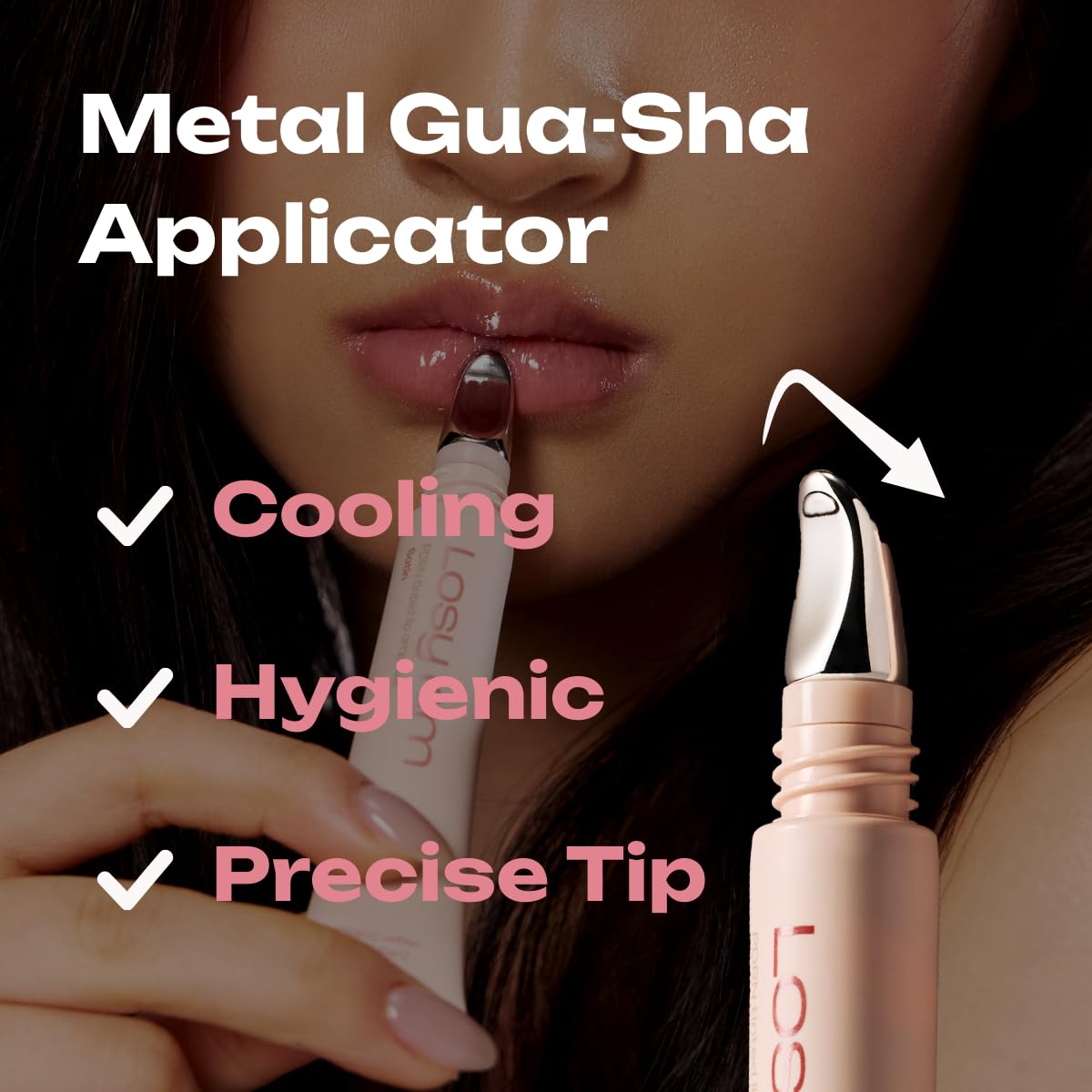 PDRN Tinted Lip Serum – High Gloss Ultra Hydrating Natural Glow, Non-Sticky Volumizing Color Glaze with Long-Lasting Shine, Nourishing Moisturizing Repair for Chapped Lips (0.34 oz) (bikini)