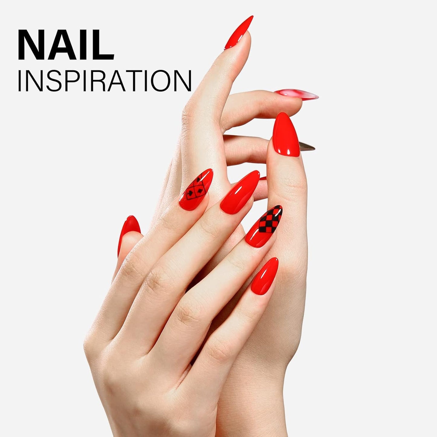 AILLSA Red Gel Nail Polish Ruby Red Gel Polish Bright Rose Color Polish Apple Candy Nails Long Lasting Soak Off U V Gels Nail Polish Nail Art Manicure Salon at Home 0.51 Fl Oz