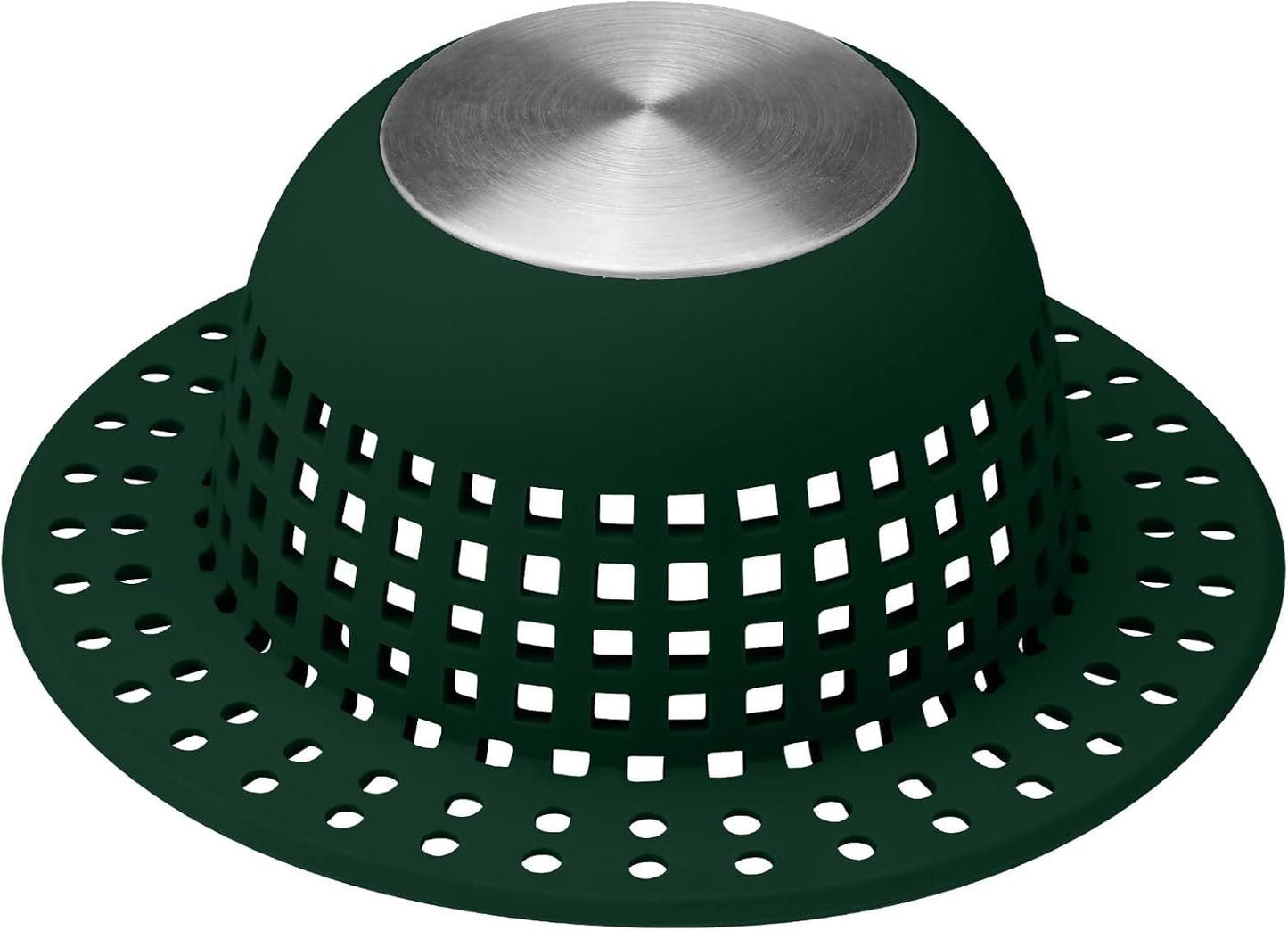 Shower Drain Hair Catcher, Bathtub Drain Cover Foldable Silicone Shower & Tub Protector for Pop-Up & Regular Drains