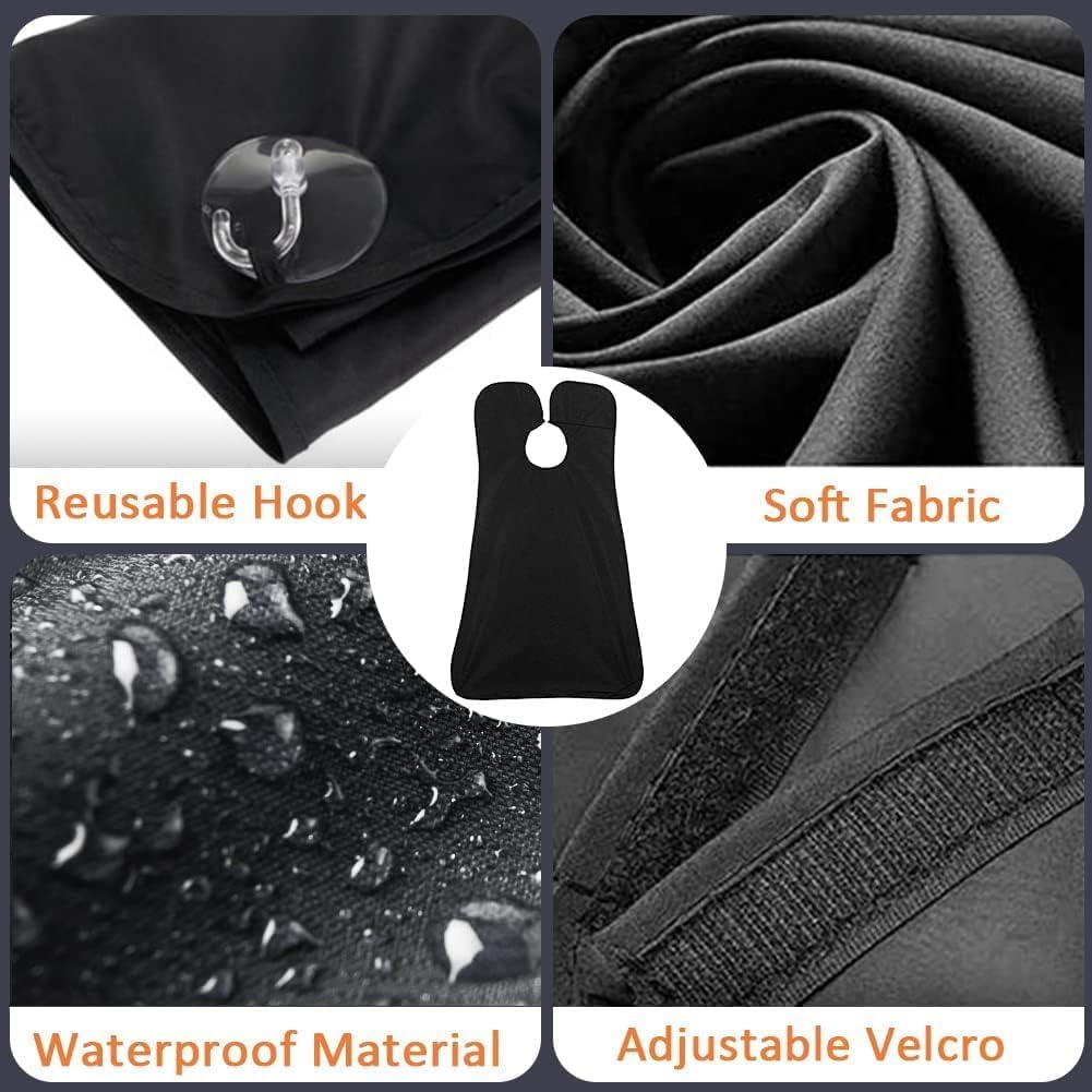 Beard Bib Beard Apron,Dad Fathers Day Gift,Beard Trimming Catcher Bib,Hair Catcher,Gifts for Men Anniversary Valentines Day,Stocking Stuffers Christmas Gifts for Him