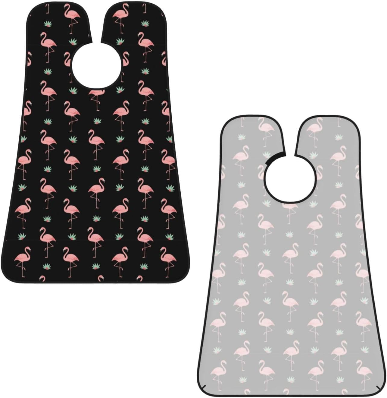 Beard Trimming Hair Catcher, Cute Flamingo Black Shave Bib, Non-Stick Bib Apron Waterproof, Shaving Tool for Men for Husband Father’s Day