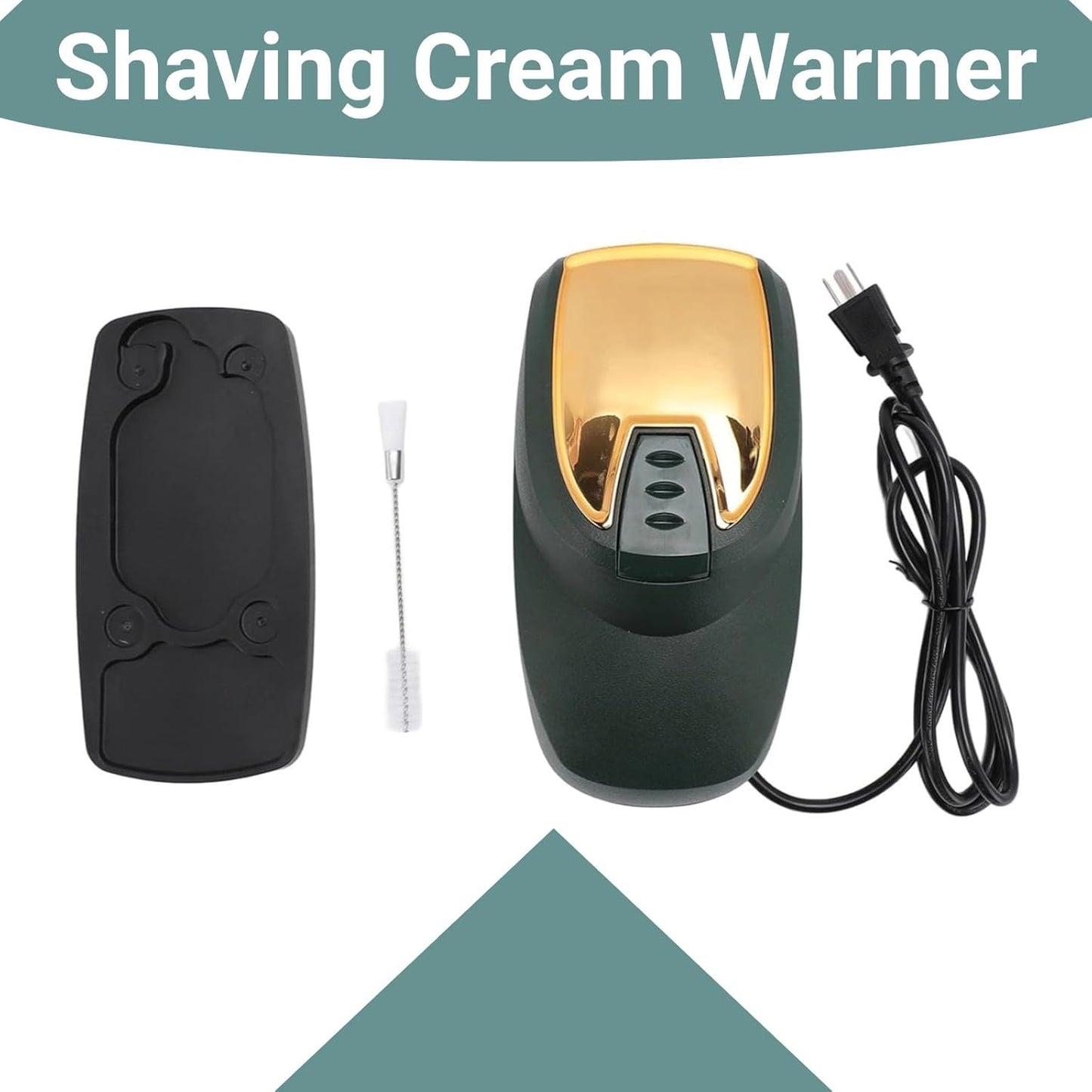 New Hot Lather Machine for Barbers, with 260ML Lather Container Barber Shop Heated Beard Cream Dispenser, Household Heated Shaving Cream Dispenser (US Plug 110V)