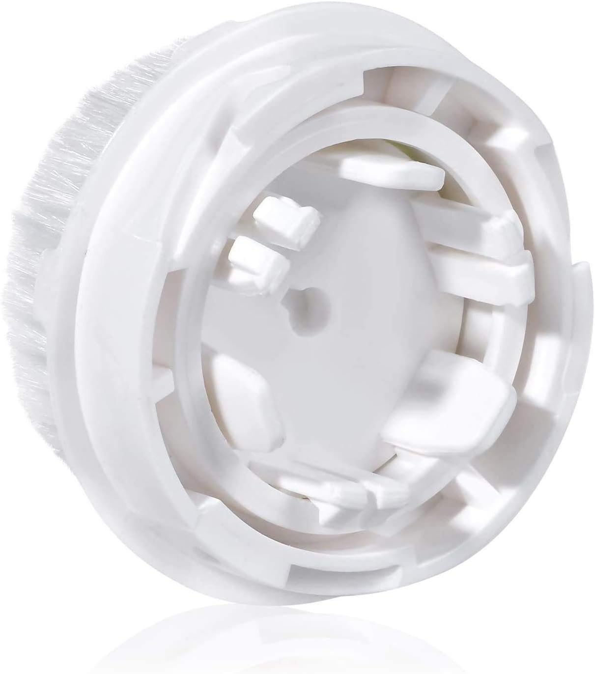 Facial Cleansing Brush Head Replacement, Facial Cleansing Brush Head, Exfoliator Facial Brush Heads, for Acne Prone, Clogged and Enlarged Pores Sensitive Skins (4Pack/Blue+Green)