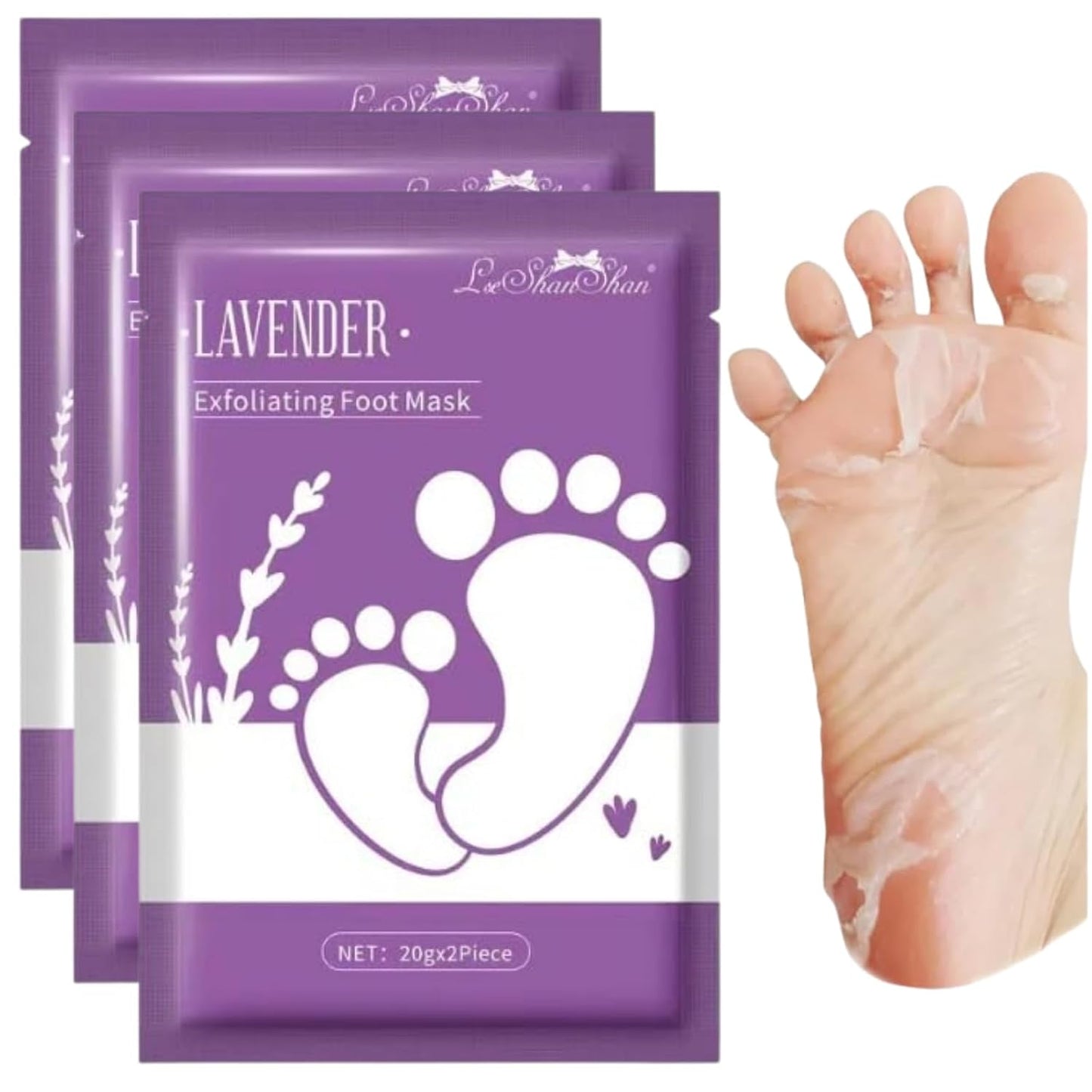Foot Mask for Dry Cracked Feet, 3 Pairs Feet Peeling Mask, Foot Masks That Remove dead Skin, Callus Remover, Dry, Cracked Skin, Intensely Moisturizes Repairs, Spa Experience, Natural Exfoliator