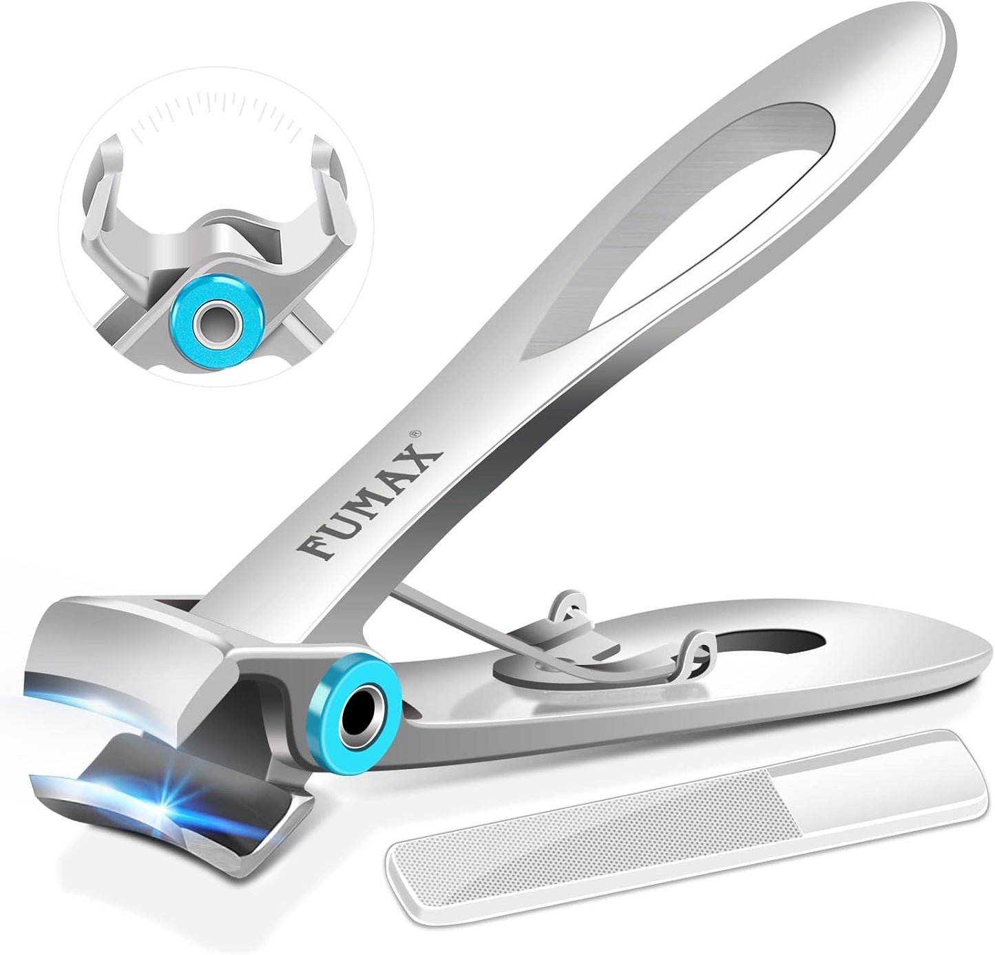 Toenail Clippers for Seniors Thick Toenails, Heavy Duty Nail Clippers for Men with 15mm Wide Jaw Opening, Large Toe Nail Clippers with Long Handle for Thick Nails Gift for Men Dad Him