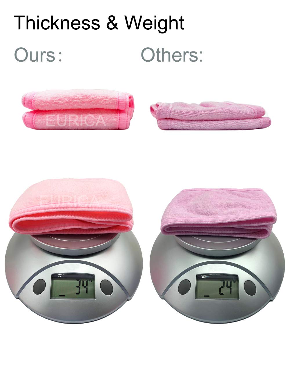 EUICAE Spa Headband Pack of 6 All Pink Sweat Head Towels - Non-slip, Stretchable, Washable Makeup Headbands for Face Wash, Facial Treatment, Sports