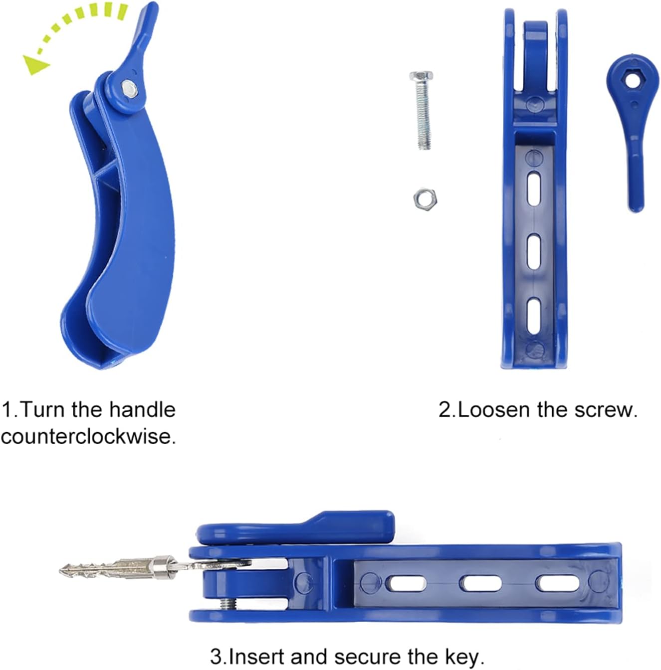 Key Turner with Space for 2 Keys, Device. Key Aid Turner Holder Door Opening Assistance with Grip for Arthritis Hands Elderly and Disable