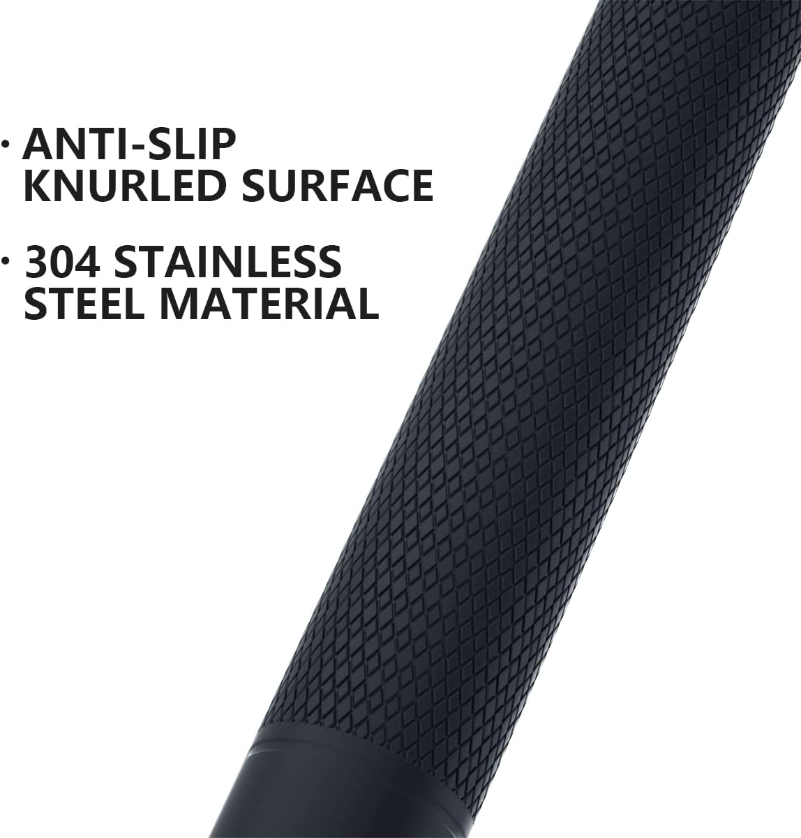 20 Inch Anti Slip Shower Grab Bar Oil Rubbed Black 1.25" Diameter,Munzong Bathroom Grab Bar, Knurled Bathroom Balance Bar,Safety Hand Rail Support Handicap Elderly Senior Assist Bath Handle