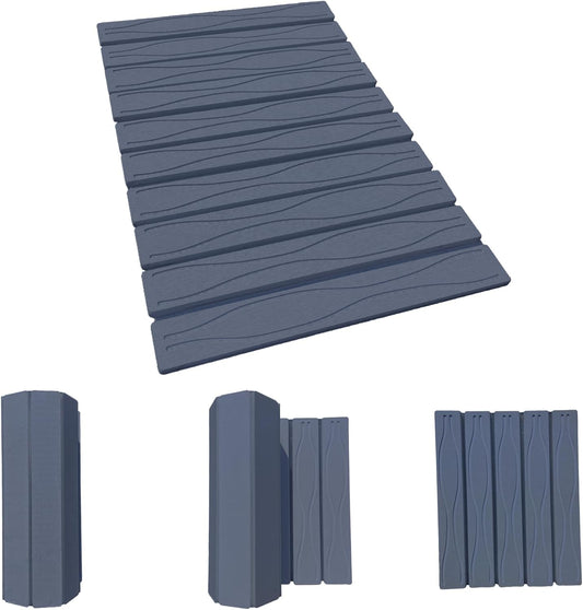 Dry Stone For Kitchen Sink and Collapsible Stone Mat Kitchen Drying Mat ,Foldable and Magical Mat Self Absorbing Mat For Efficient Kitchen Drying Rack,Dark Grey