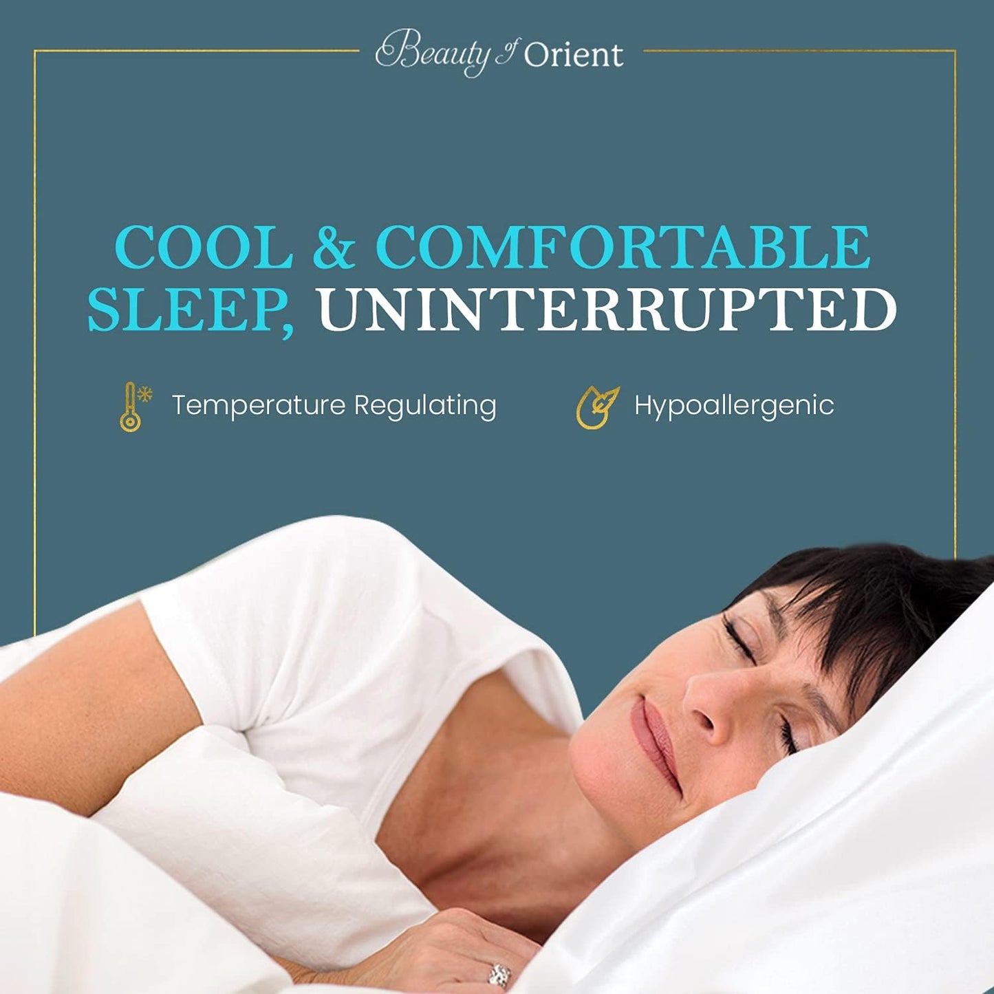 Premium Mulberry Silk Pillowcase for Sleeping Women and Men | Handcrafted Hypoallergenic & Anti-Acne White Silk Pillow Cases with Zipper | Standard - 20" x 26", Natural Undyed White