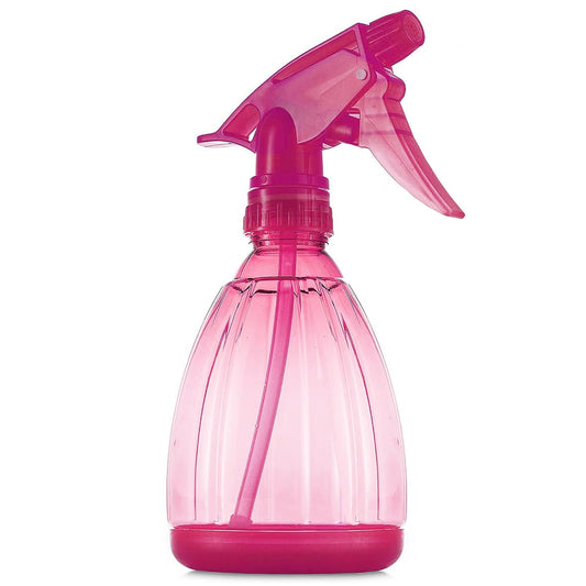 DilaBee Pink Spray Bottle (1-Pack 12 Oz) Plastic Spray Bottles for Cleaning, Hair, Plants, Cooking, BBQ - Water Sprayer for Plants, Bleach Sprayer, Plastic Squirt Bottles for Cat & Dog - BPA-Free