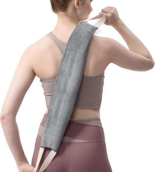 Heating Pad for Neck Shoulders and Back Microwavable Lavender Scented, Washable Cover, 1.5 lbs Microwave Warm Wrap