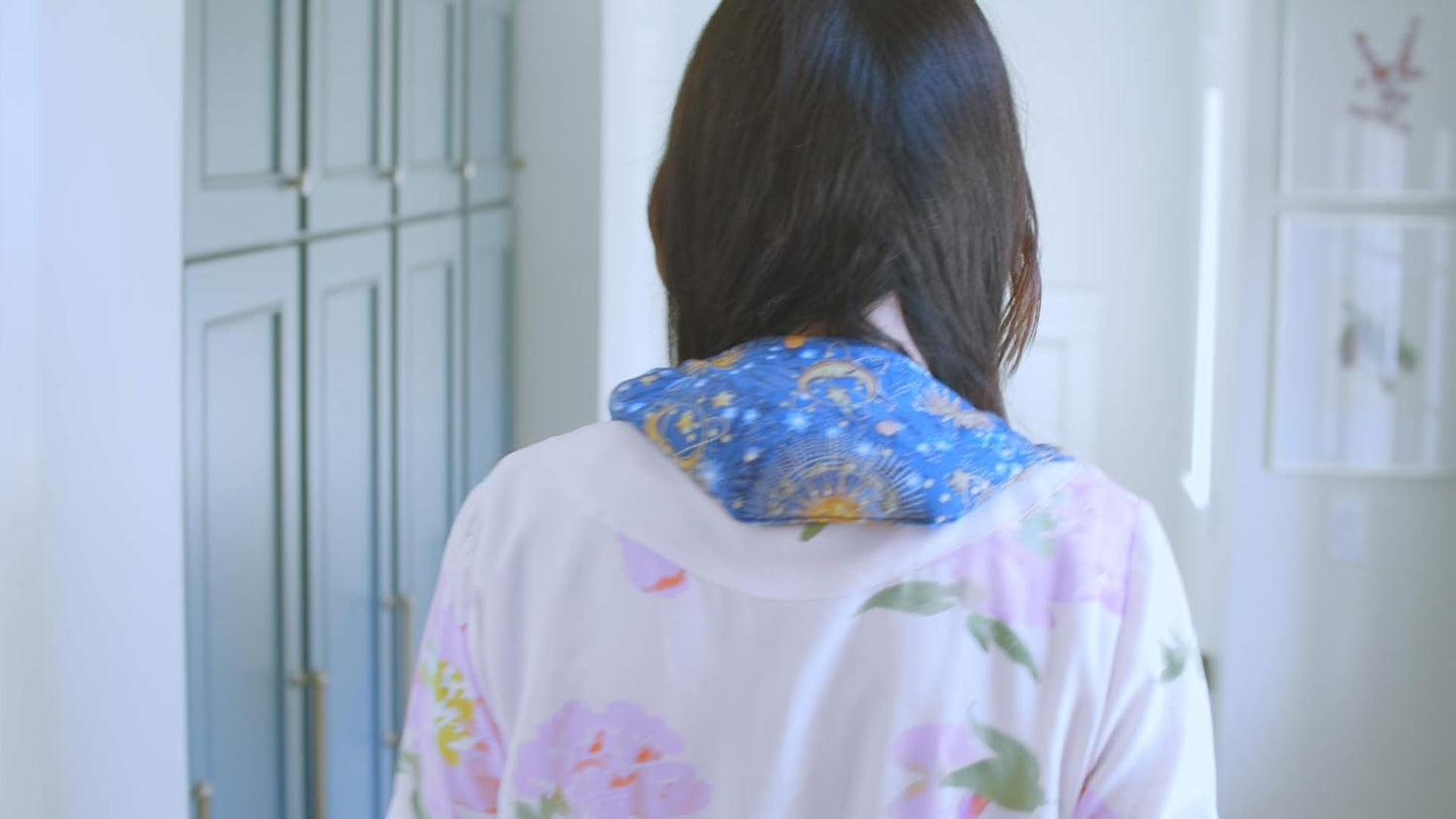 Nature's Approach Aromatherapy Neck Wrap | Hot or Cold Therapy with a Soothing Blend of 12 Natural Herbs | Microwave and Freezer Safe