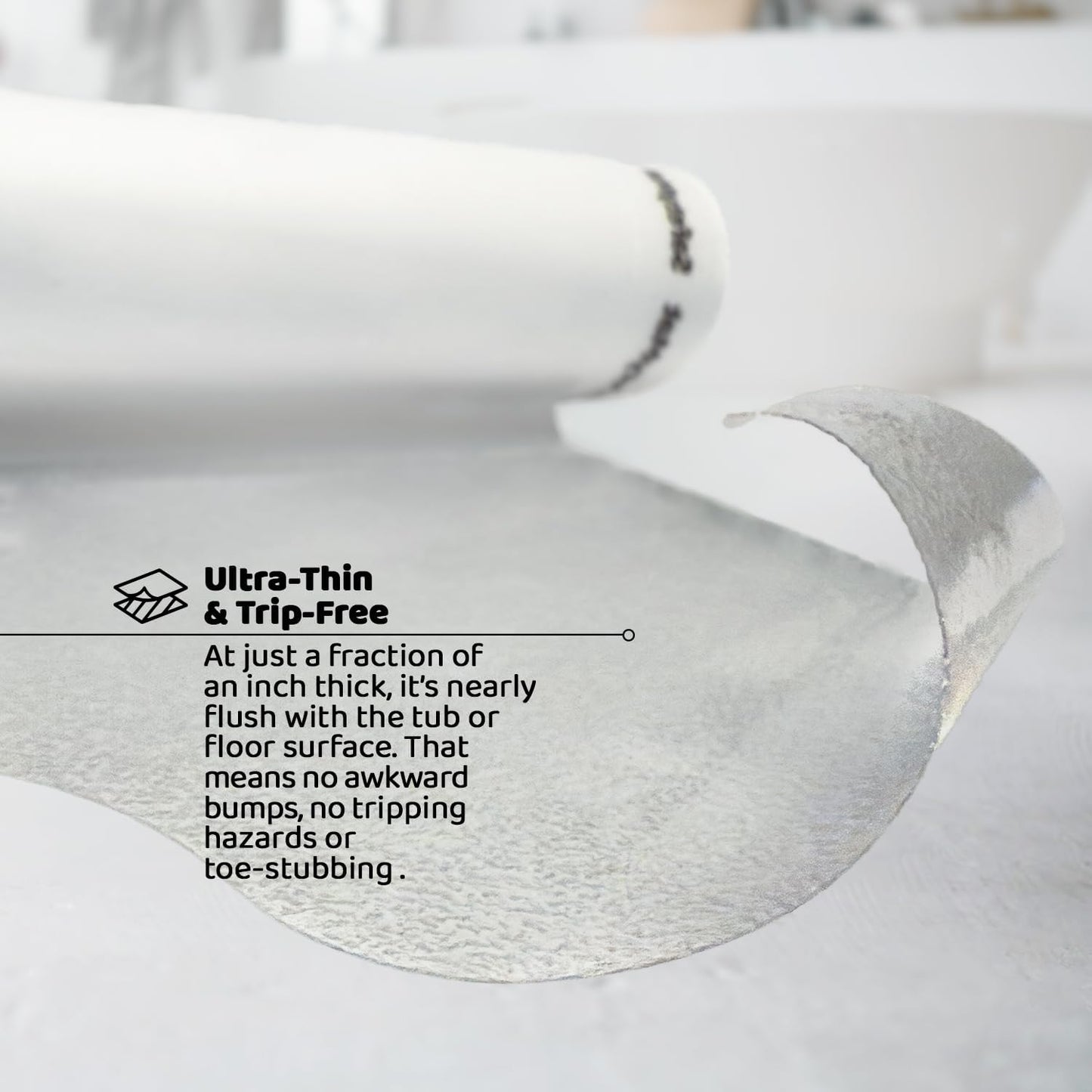 SafetyMat® Invisible Toilet Mat - Peel & Stick, Slip-Resistant & Easy to Clean Bathroom Accessory | Ideal for Renters & Kids | Affordable, Durable, Odorless & Perfect for Everyday Use