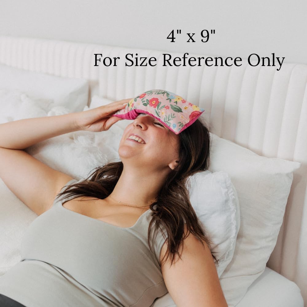 Microwavable Heating Pad, Microwave Hot Pack, Warm Compress - Ice Pack, Cooling Freezer Bag, Cold Compress - Filled with Flax Seed & Your Choice of Dried Herbs - Various Sizes Available