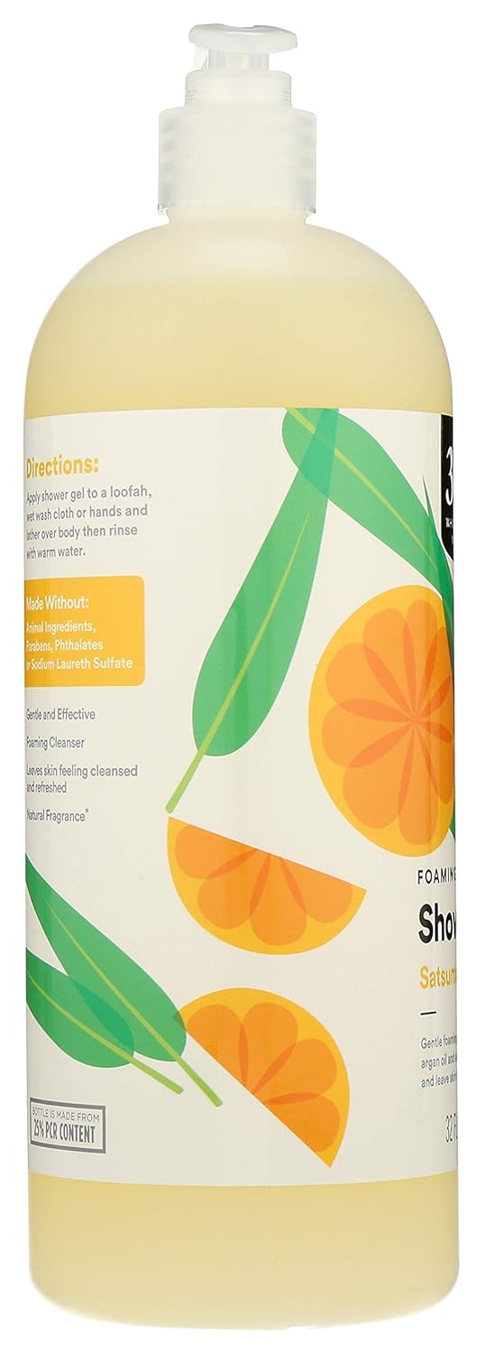 365 by Whole Foods Market, Foaming Shower Gel, Satsuma & Eucalyptus, 32 Fl Oz