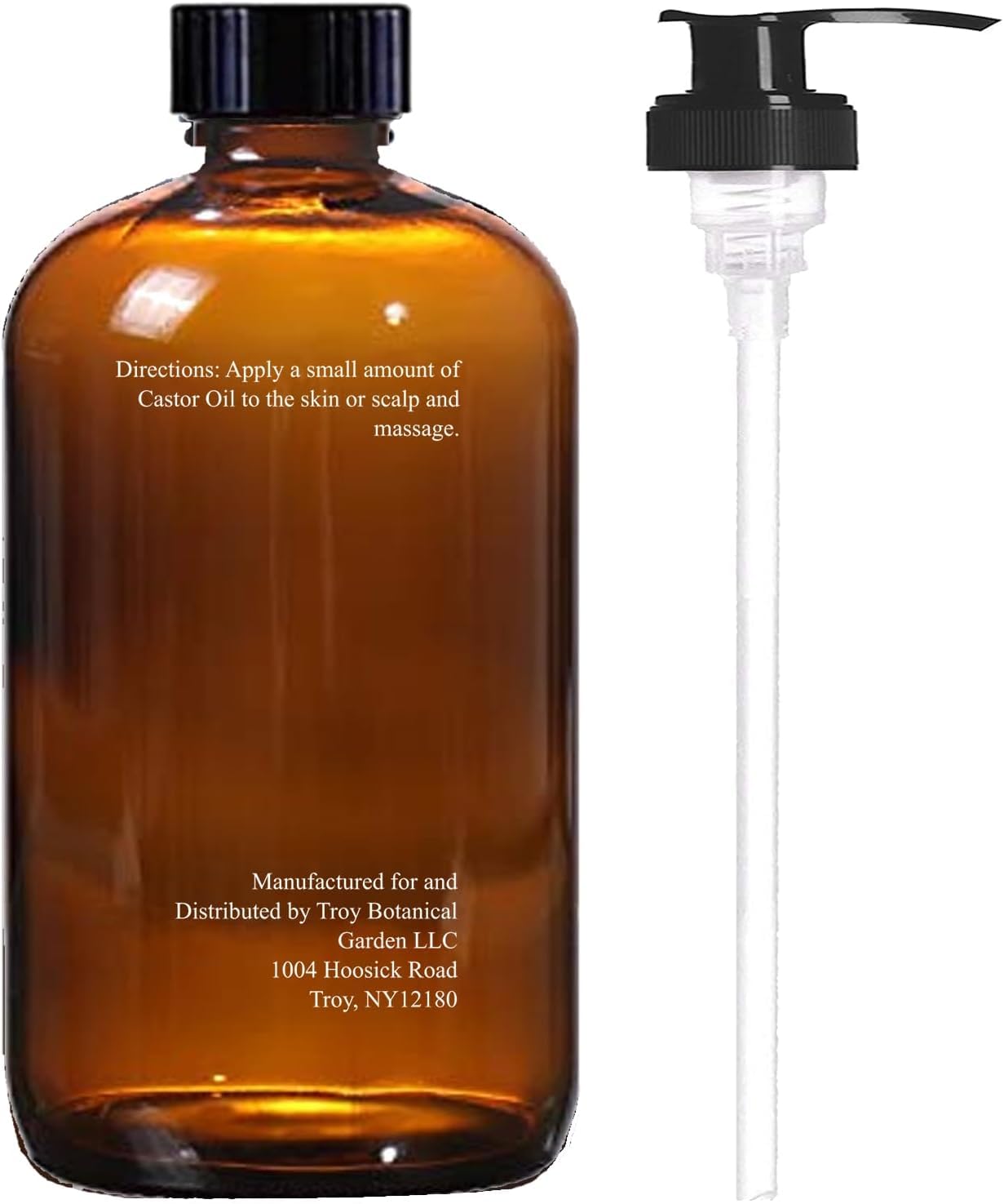 Essentially KateS Castor Oil 16 Fl Oz (Glass Bottle) - Biotin + Vitamin E - A Huge Glass Bottle with a Pump - 100% Pure and Natural, Cold Pressed, and Hexane-Free - Hair, Body