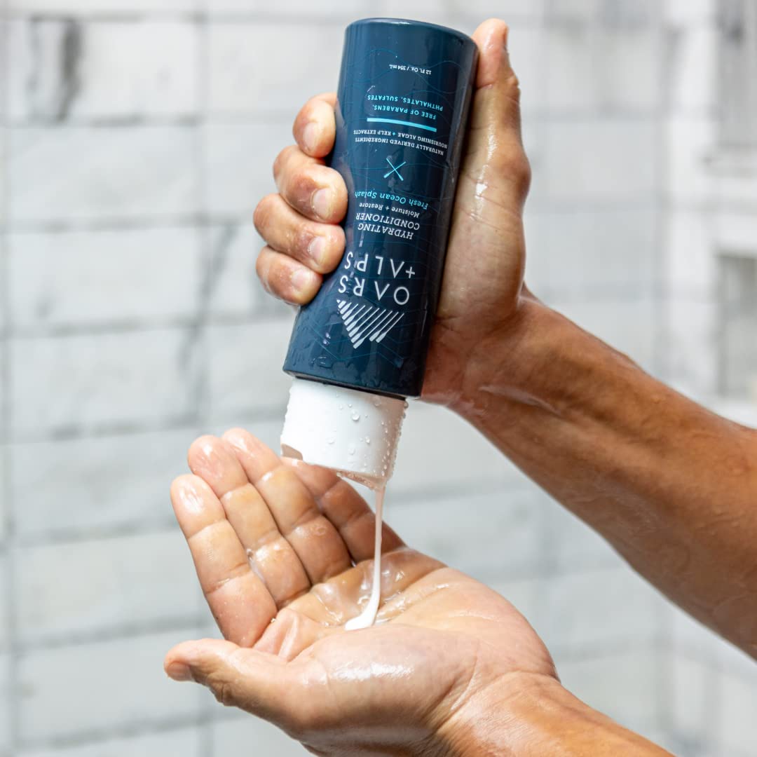 Oars + Alps Hydrating Conditioner for Men, Nourishing Formula with Clean Ingredients, Moisturizes & Softens Hair, 1 Pack, 13.5 Fl Oz