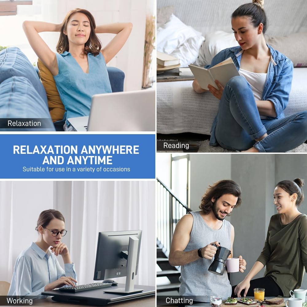 Microwave Heating Pad for Pain Relief, 6 x 12 Microwavable Moist Heat Pads for Neck, Shoulder, Back, Knee, Period Cramps, Rice Heat Pack Hot & Cold Compress Reusable & Portable, Blue