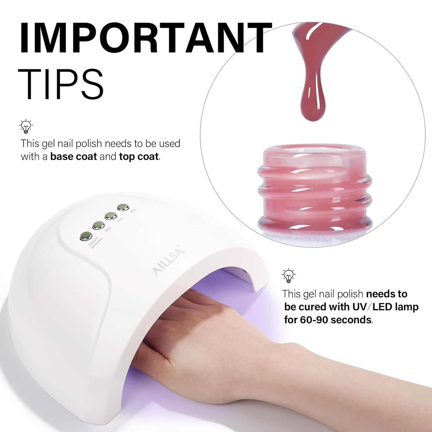 AILLSA Crystal Rose Nude Gel Polish Soft Red Jelly Gels Nail Polish Nude Pink Translucent Nail Polish Neutral Color Soak Off U V Sheer Gel Nails for Nail Salon at Home 0.51 Fl Oz