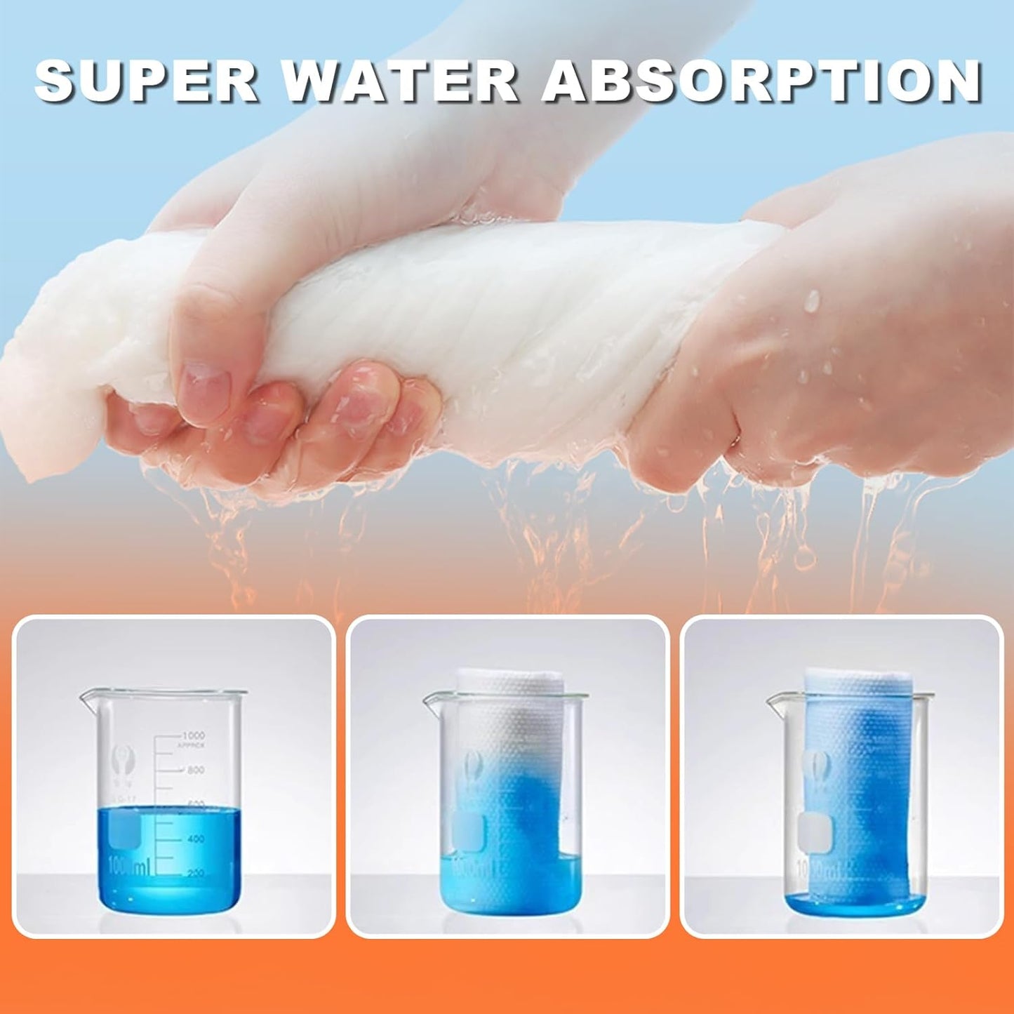 SAILYLENCEY] 12-Pcs (6-Packs) Disposable Bath Towel& Wash Towel Set - Thickening, Portable, Individual-Packing, Ultra Absorbent & Compact for Travel/Emergency/Camping/Sports